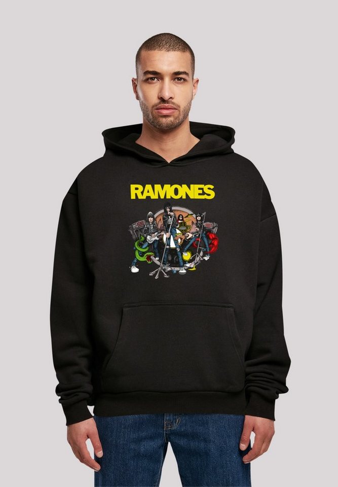 F4NT4STIC Kapuzenpullover Ramones Rock Musik Band Road To Ruin Premium  Qualität, Band, Rock-Musik