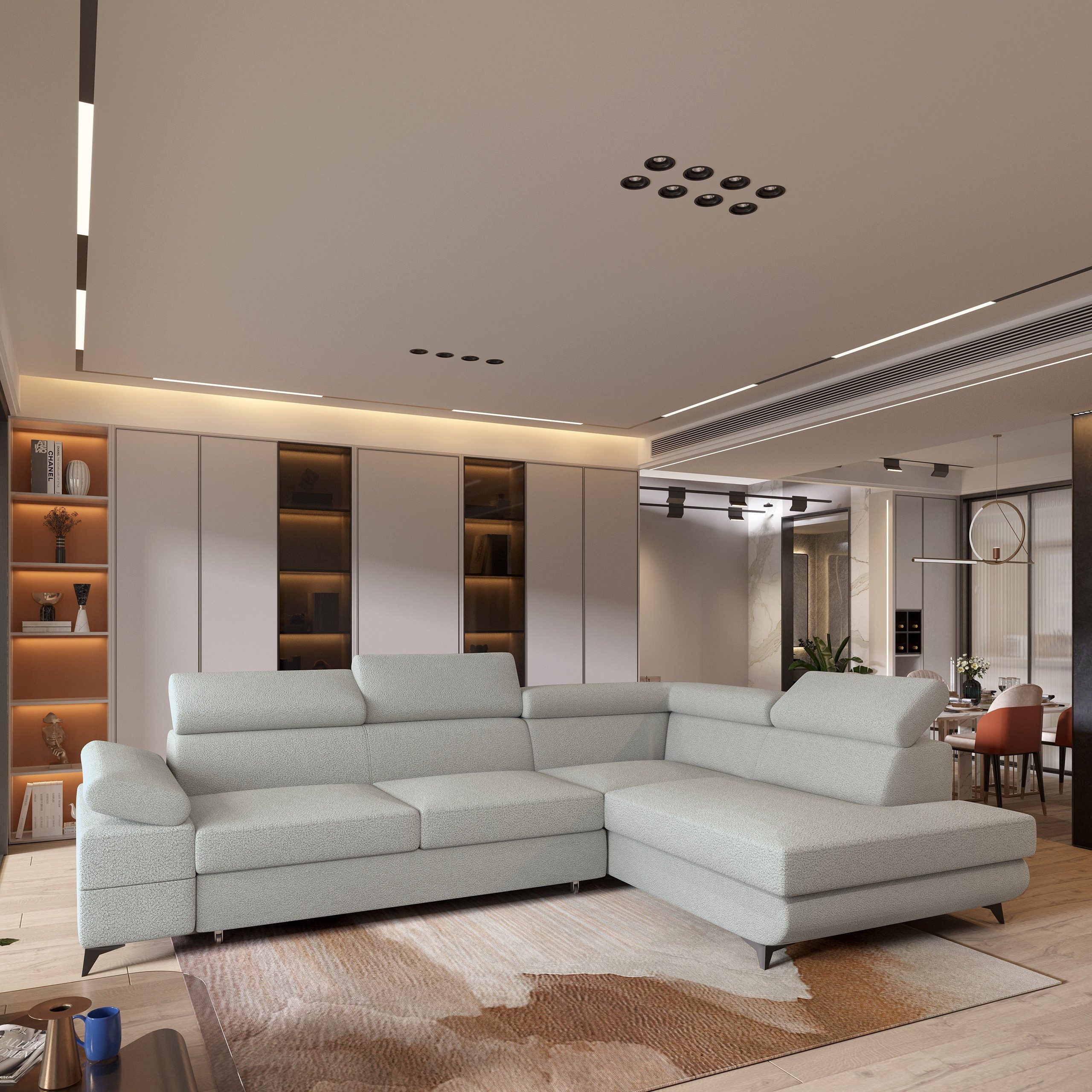 Masseno Ecksofa FAVIEN mit Schlaffunktion L-Form, günstig online kaufen