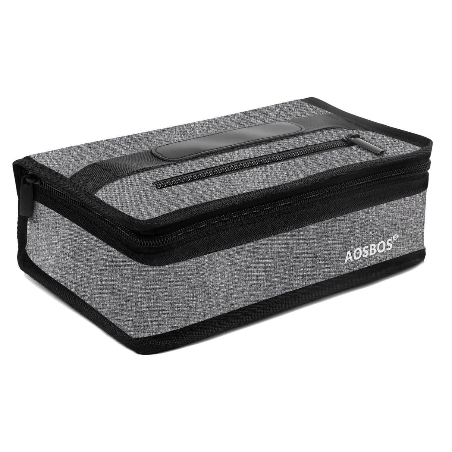 Kühltasche Kühltasche Mini Lunchtasche Faltbar Wasserdicht Grau