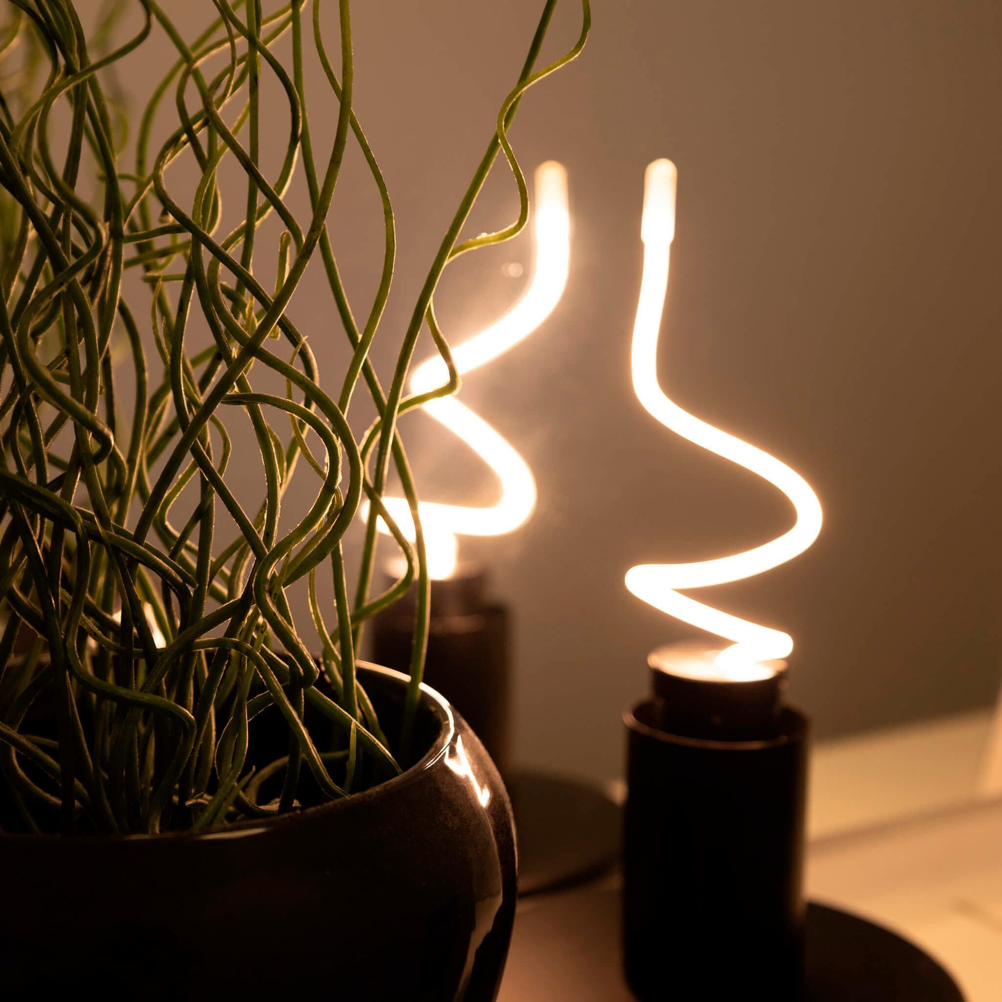 SEGULA LED-Leuchtmittel LED Art Flexi 27 klar, E14, 1 St., Extra-Warmweiß, individuelle Lichtskulpturen kreieren