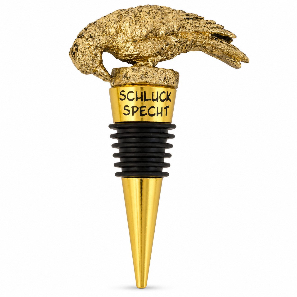 Gehlmann Flaschenverschluss Weinflaschenverschluss Specht - Gold