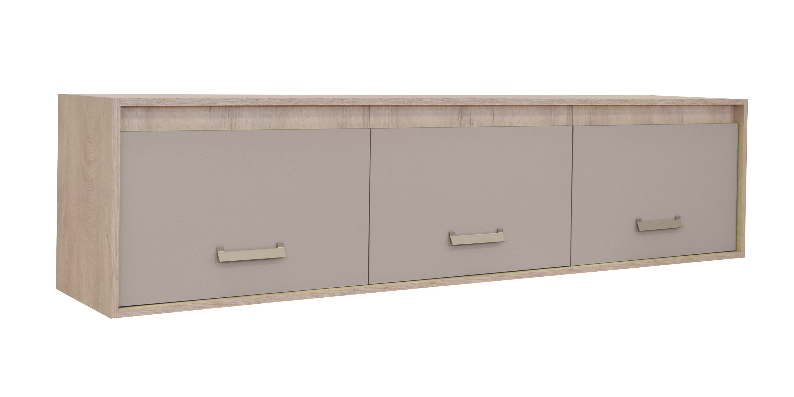 HYPE Rooms Raumteiler Hängeschrank KINDER 206x42x50 Eiche/beige, mit 3 geschlossenen Fächern und 3 Türen premium eiche/beige | Premium Eiche/beige