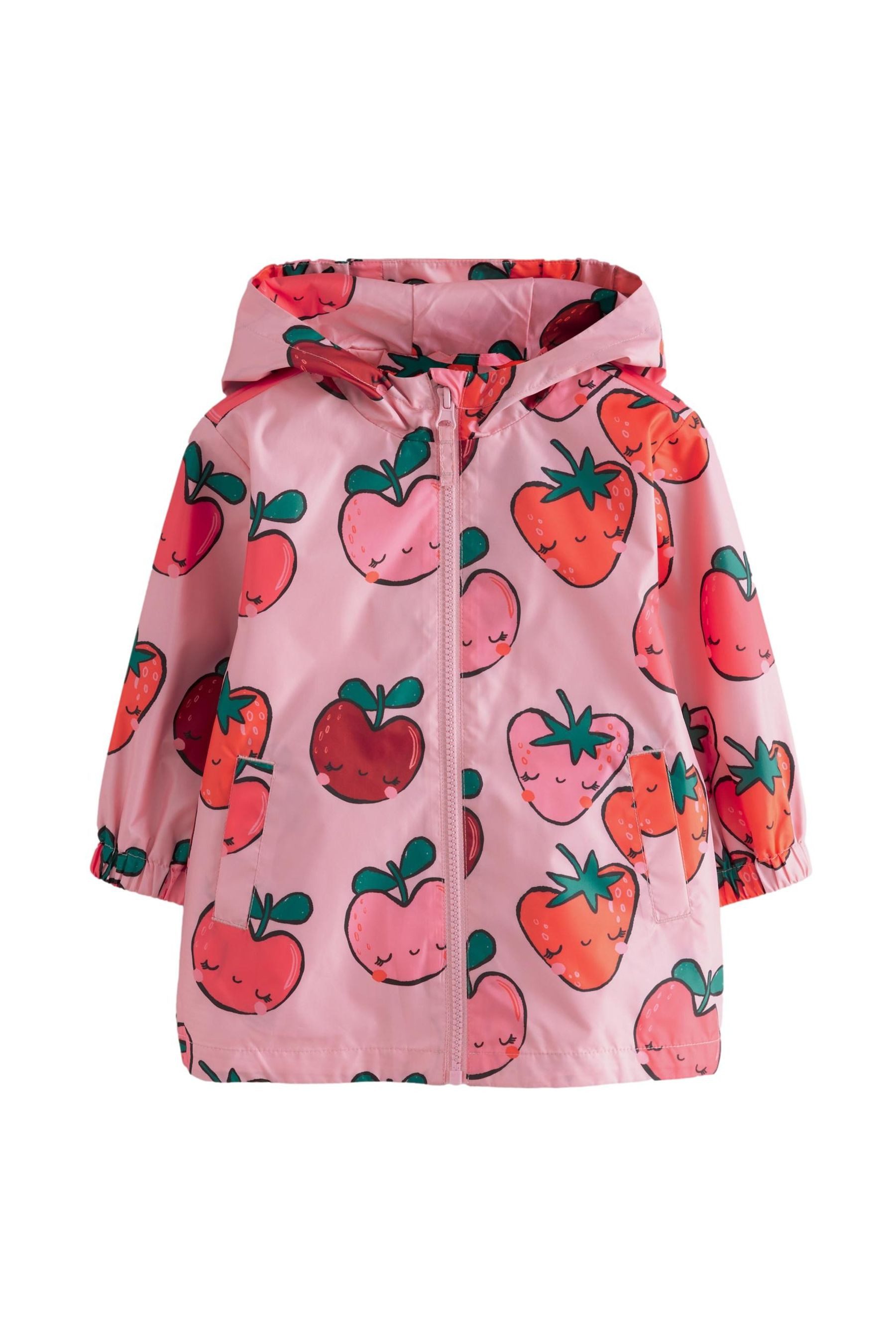 Regenjacke Wasserabweisende Cagoule-Jacke mit Print