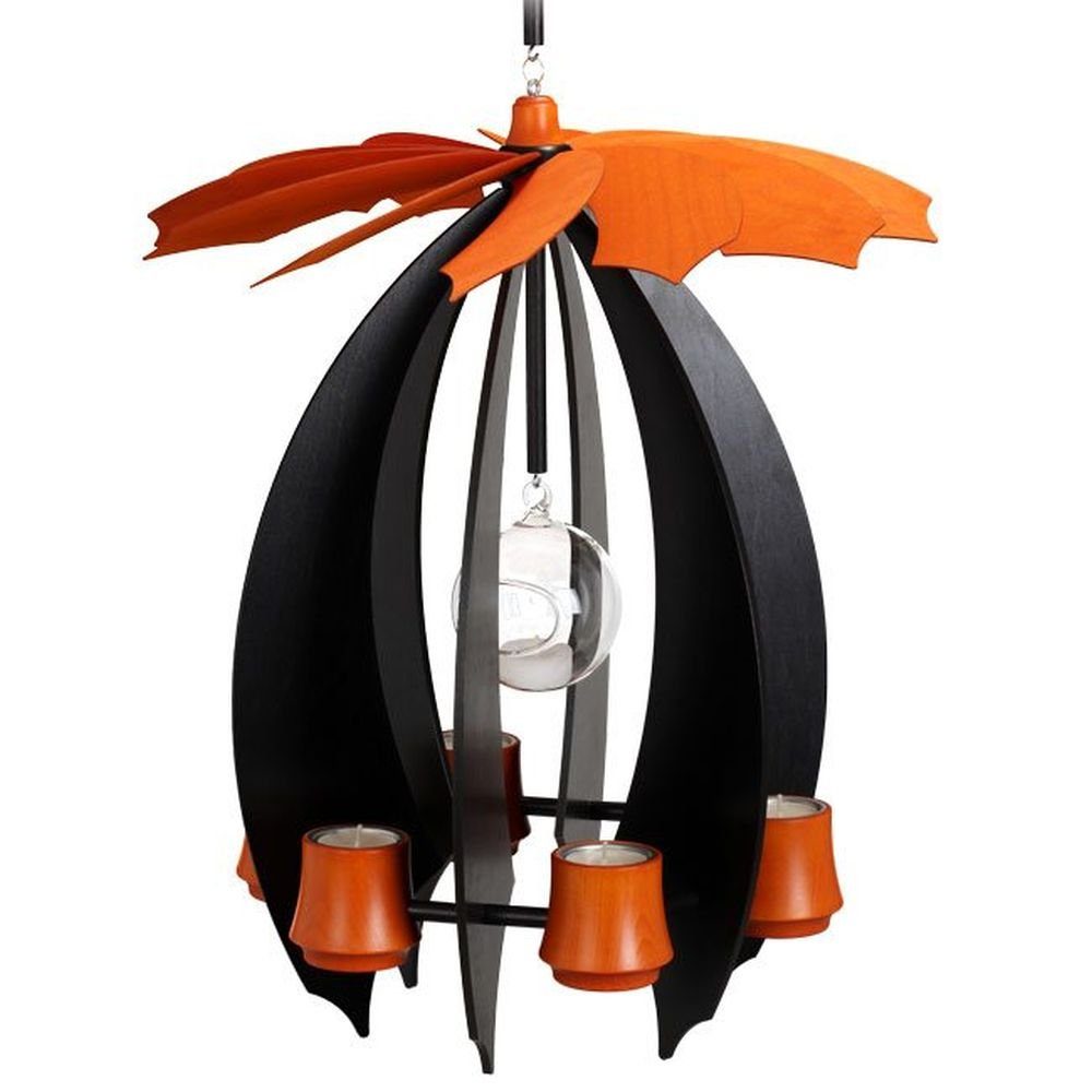 Weihnachtspyramide Hängepyramide Anthrazit Orange NOVA XL BxHxT 32x48x32 cm NEU
