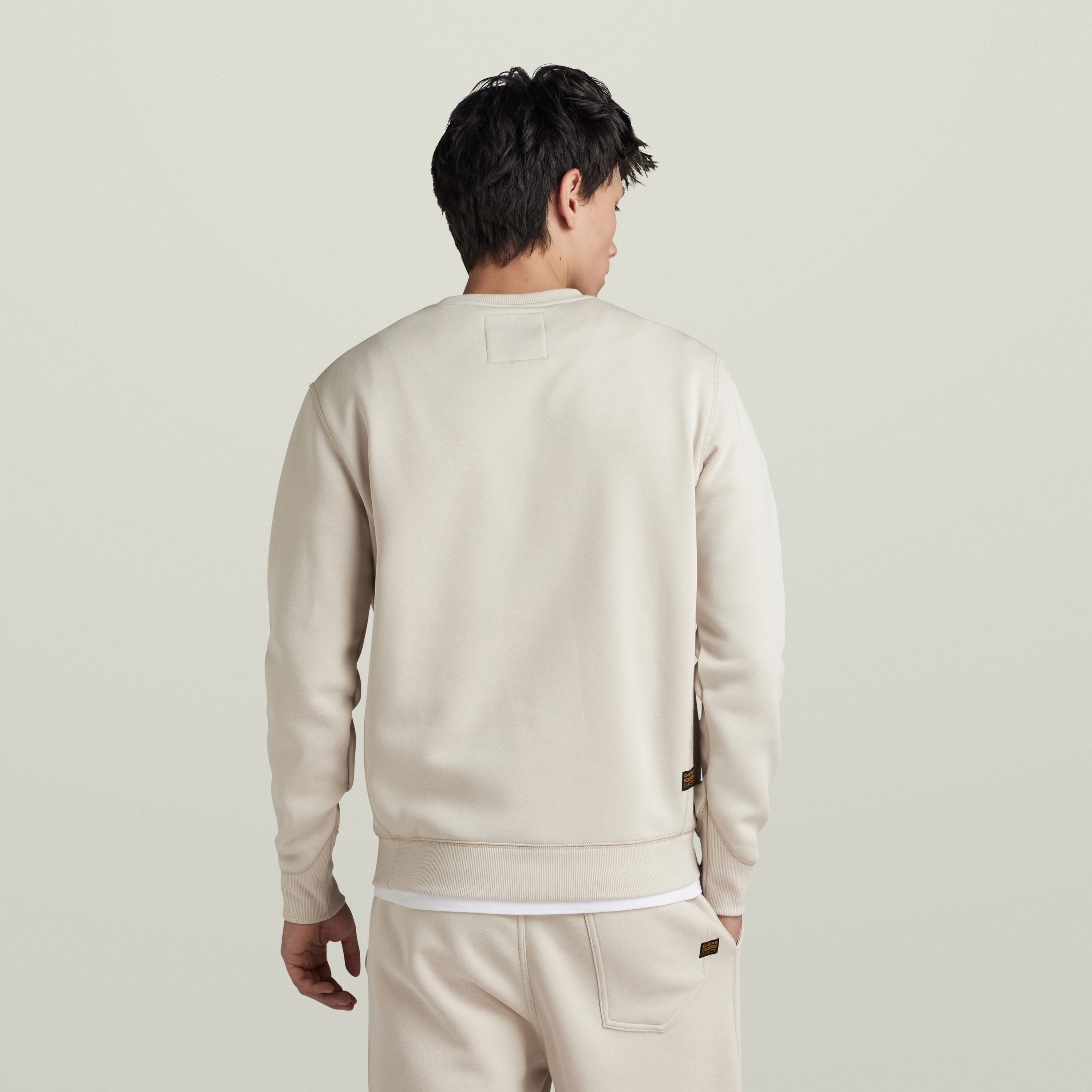 G-STAR Sweatshirt Premium Core Pacior Sweat mit Ripp-Seiteneinsätzen
