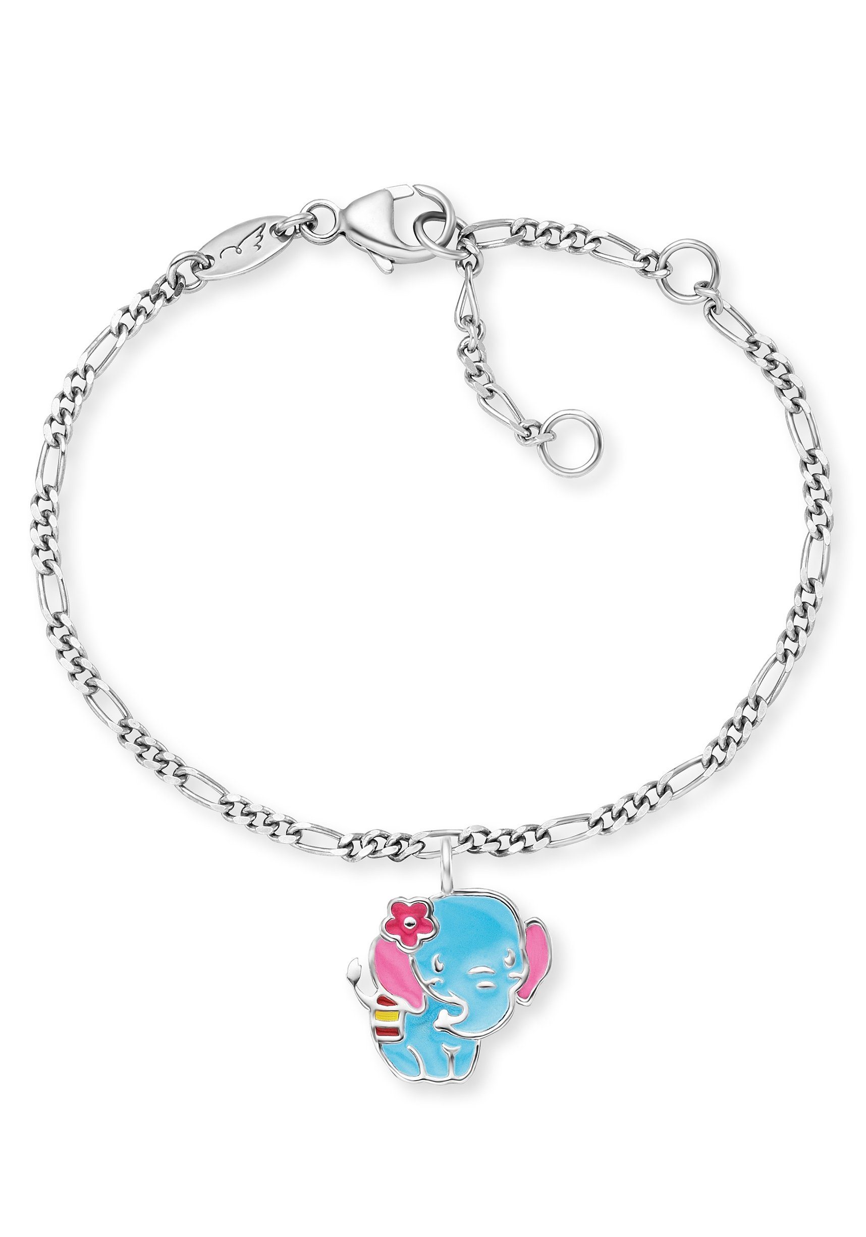 Herzengel Armband Elefant, HEB-ELEPHANT, mit Emaille | Silberarmbänder