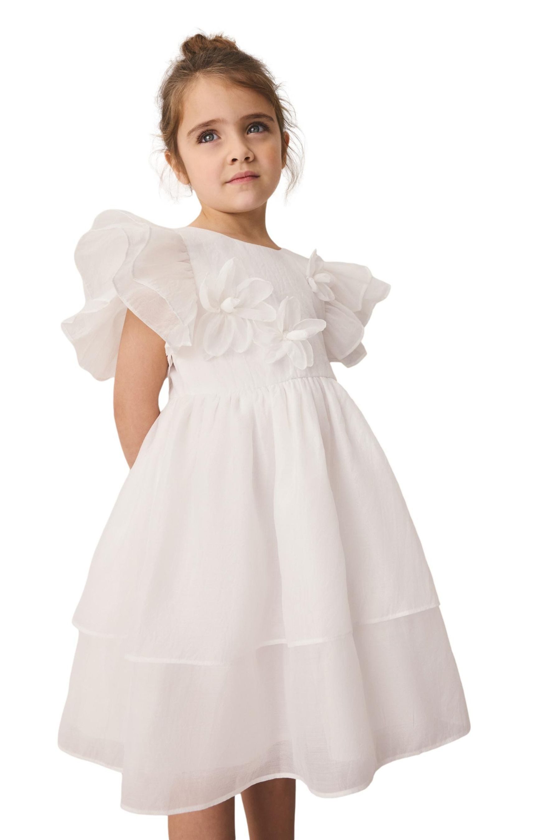 Tüllkleid Laura Ashley Kleid mit Blütendesign