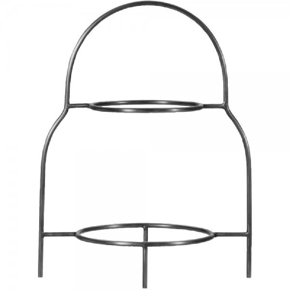House Doctor Etagere Tellerständer HDSana Silber-Finish (24,5x17,2x32cm)