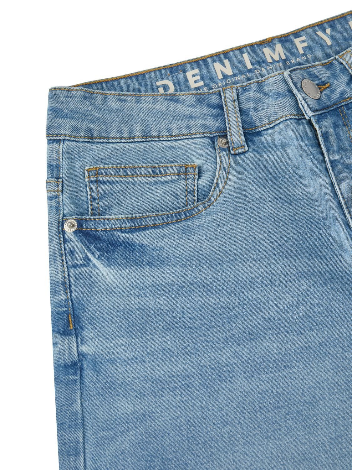 DENIMFY Relax-fit-Jeans Damen Jeanshose DFPaula Wide Leg Fit Denimhose mit Stetch