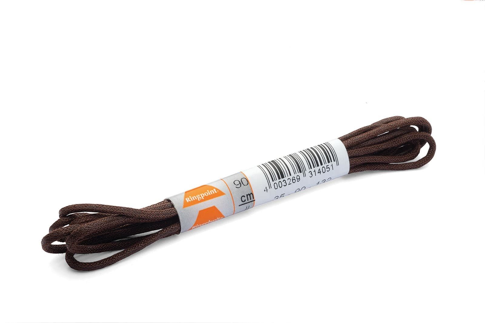 Ringelspitz Schnürsenkel Rund, dünn & gewachst, – Für elegante Schuhe mit schmalen Ösen - Ø 2mm