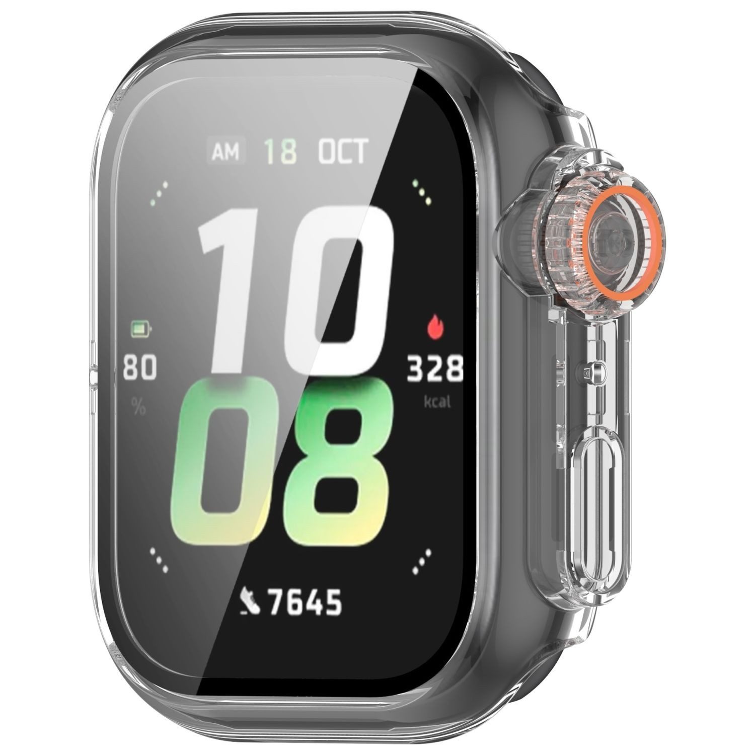 Wigento Smartwatch-Hülle Für Honor Watch 5 Kunststoff PC Smart Hülle + H9 Hart Glas Transparent, Schutzhülle aus PC + Hart Glas für Rundumschutz