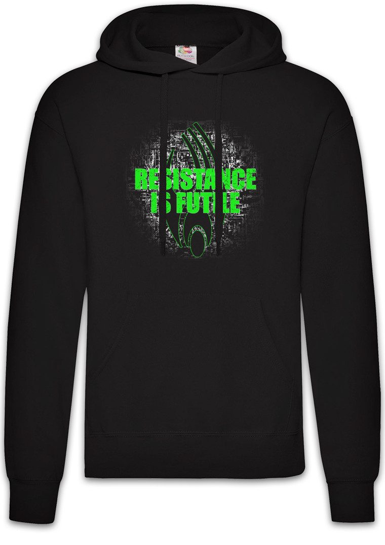Hoodie Collective Cube Herren Hoodie Star Borg Raumschiff Science Fiction