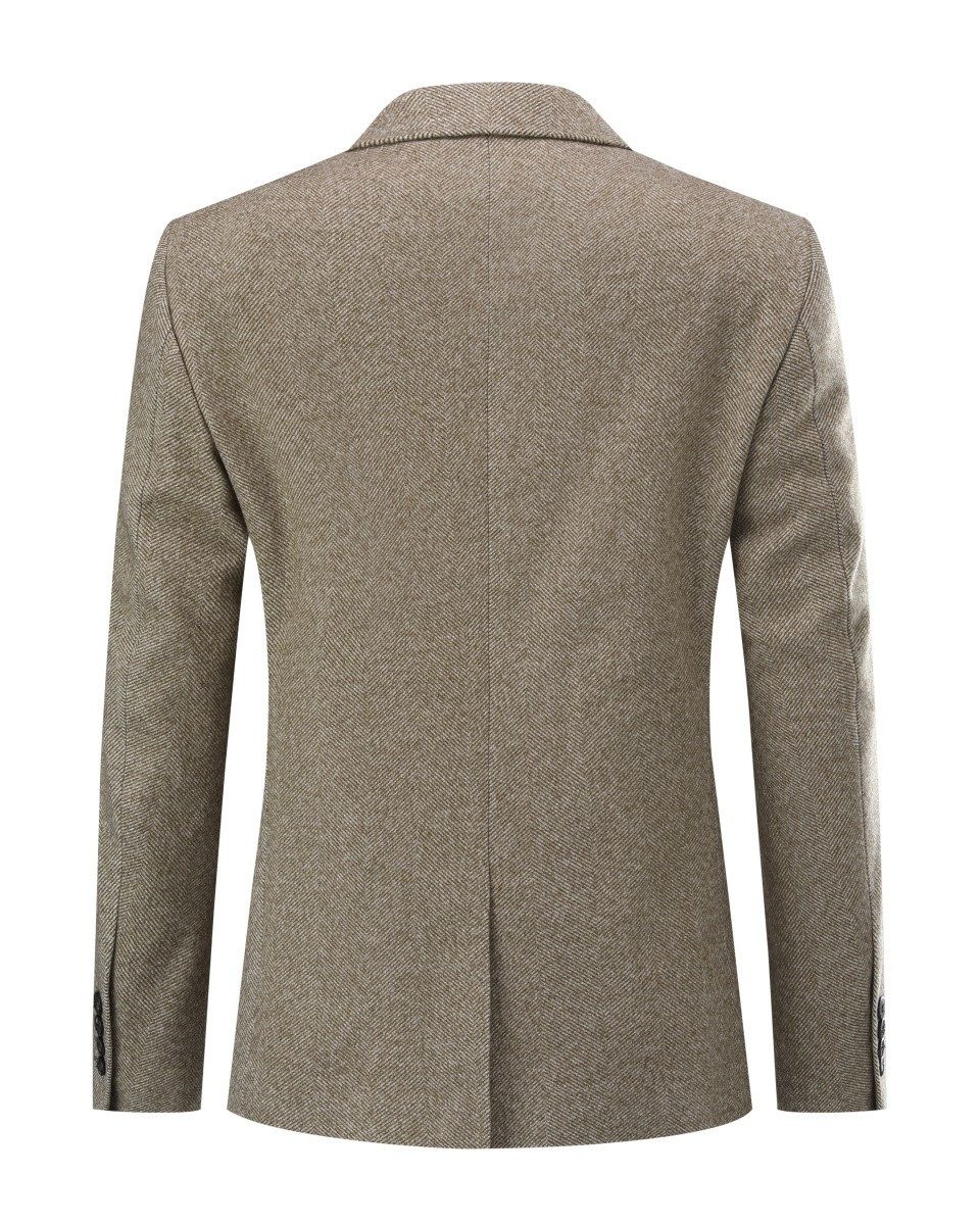 Allthemen Sakko im Slim Fit lässige Anzugjacke mit Streifen günstig online kaufen