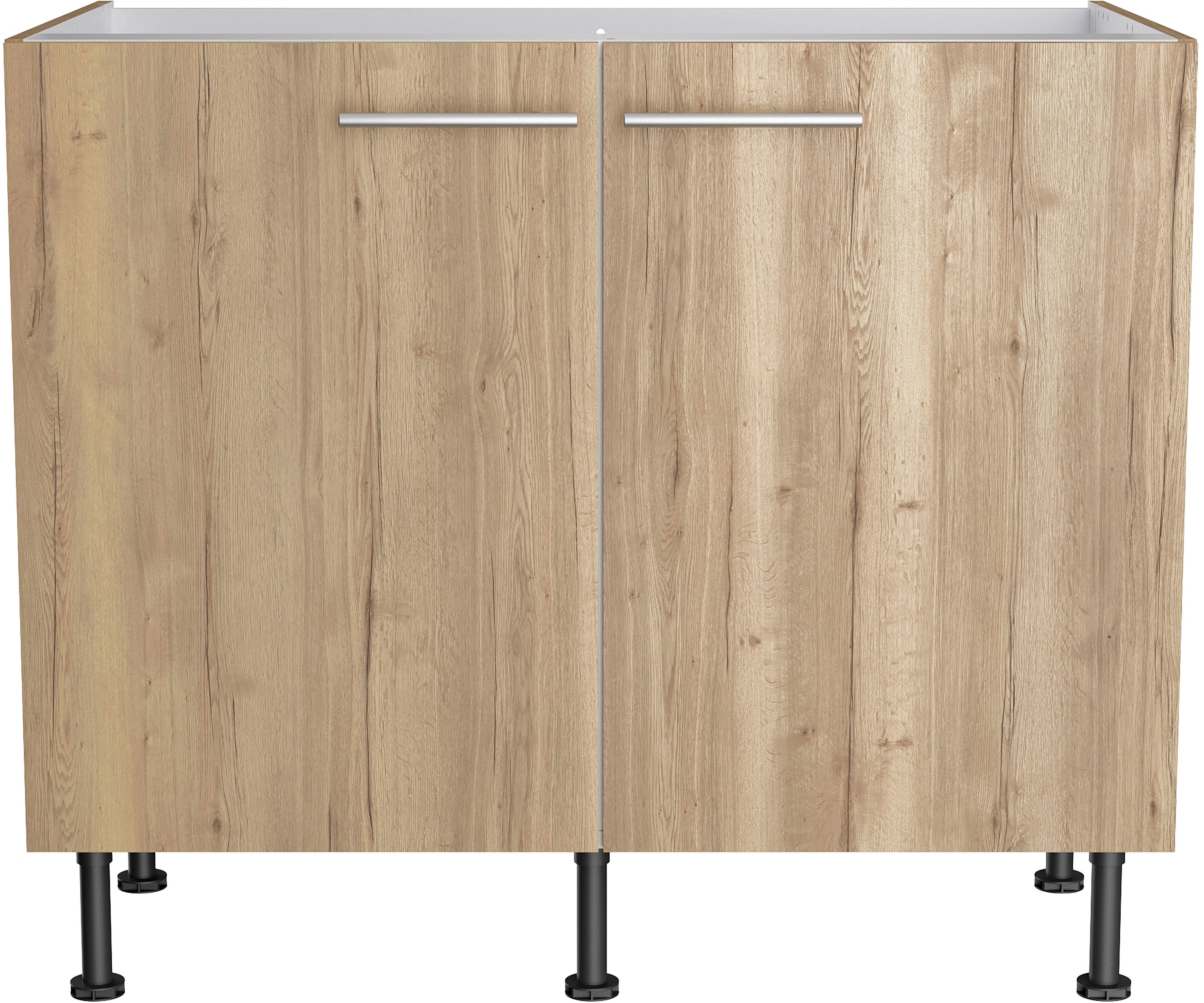 OPTIFIT Spülenschrank Klara Breite 100 cm wildeiche