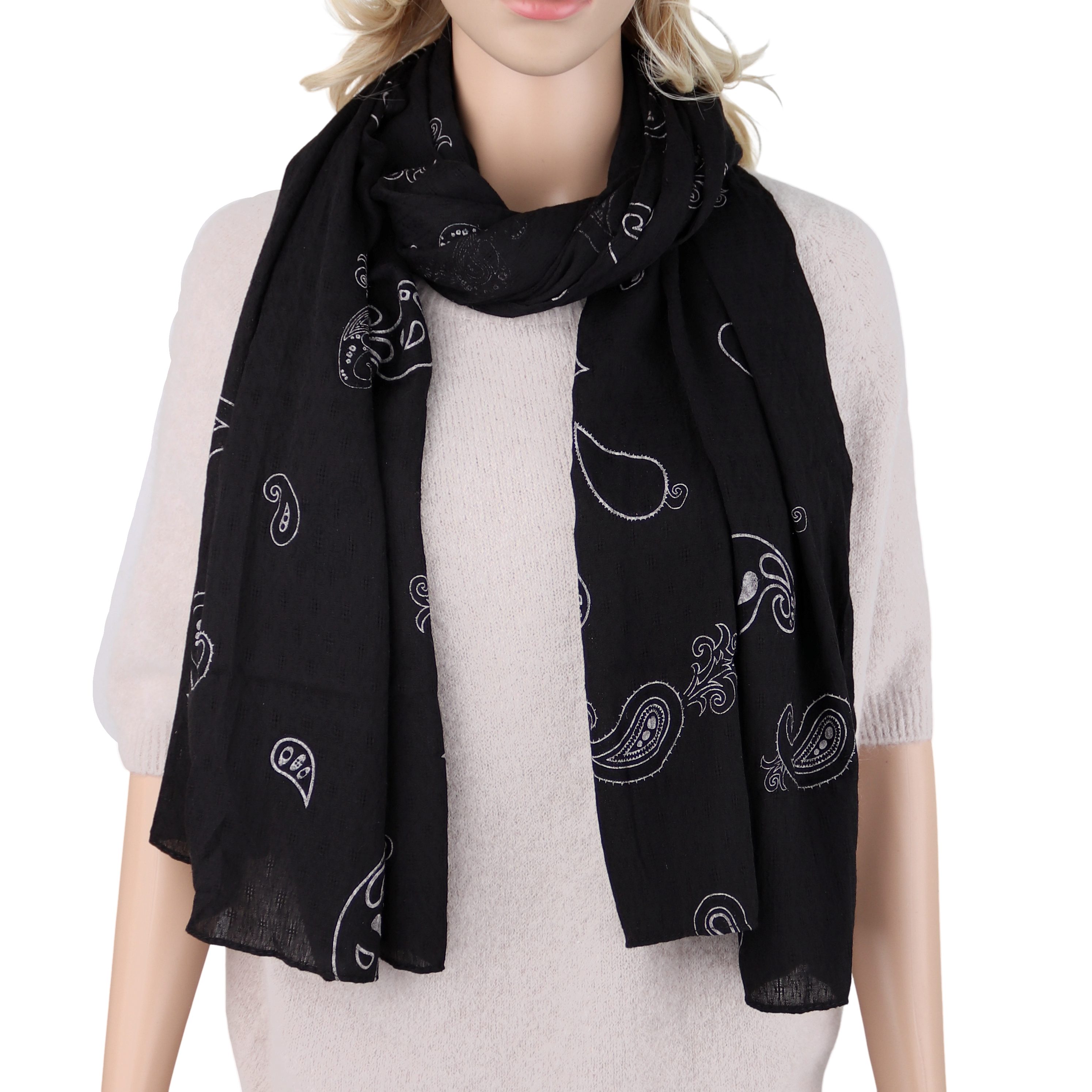 MIRROSI Modeschal Weicher & Leicht Großes Schal, ca.90x180cm, Paisley Print günstig online kaufen