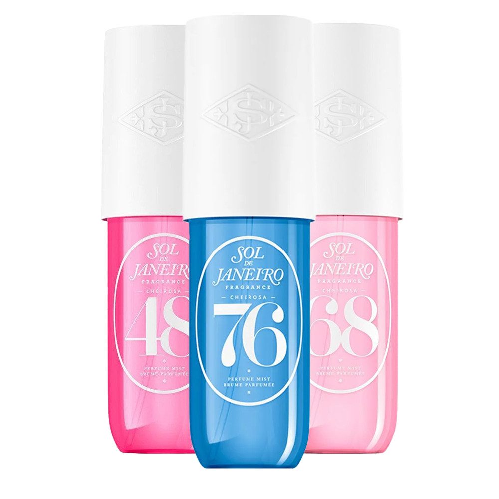 Sol de Janeiro Gesichts- und Körperspray Sol de Janeiro Cheirosa Perfume Mist 3er Set Travel Size, 3-tlg., Drei Duftmists für Body & Hair – perfekt zum Layern und Auffrischen