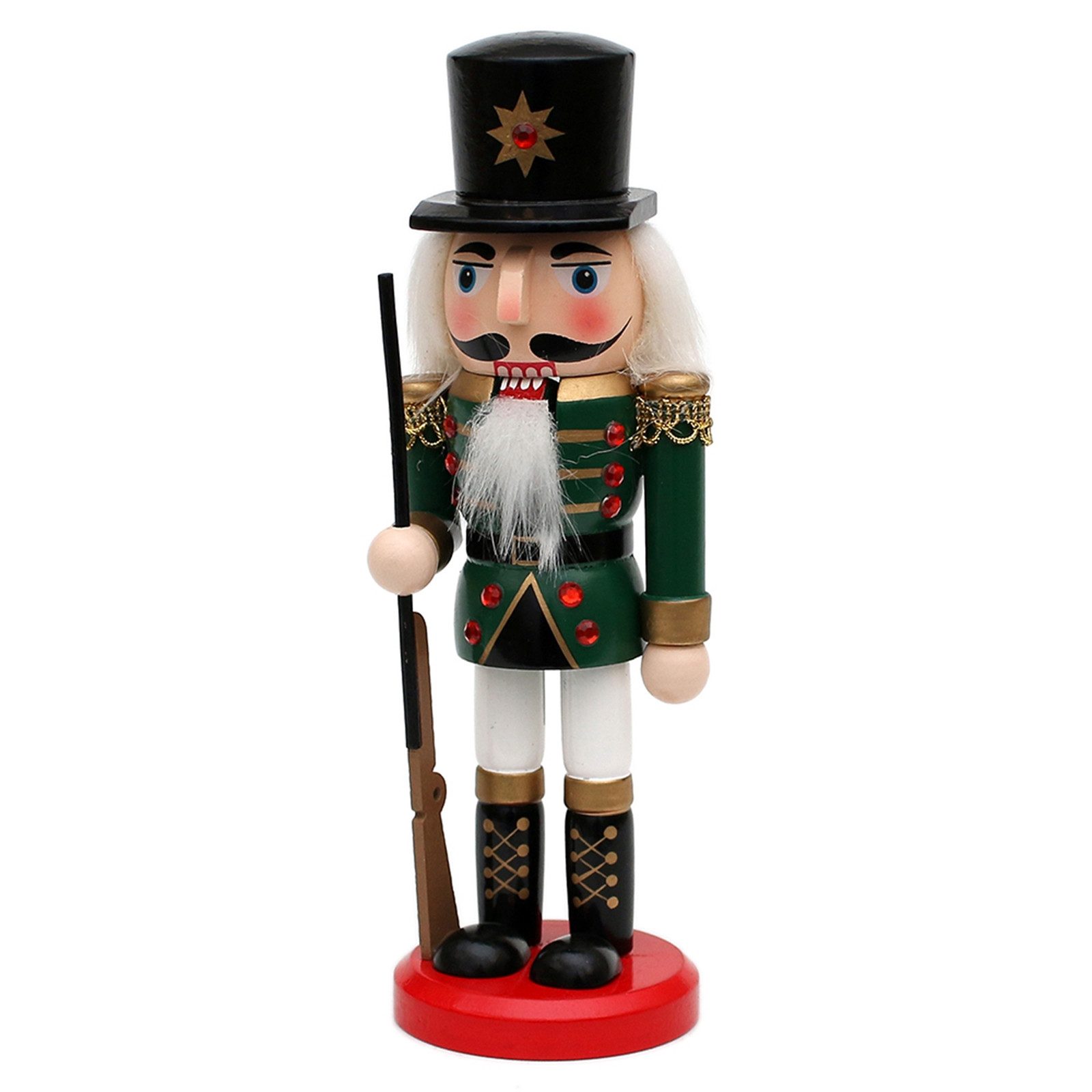 SIGRO Weihnachtsfigur Holz Nussknacker 20 cm (Stück, 1 St., 1 Nussknacker)