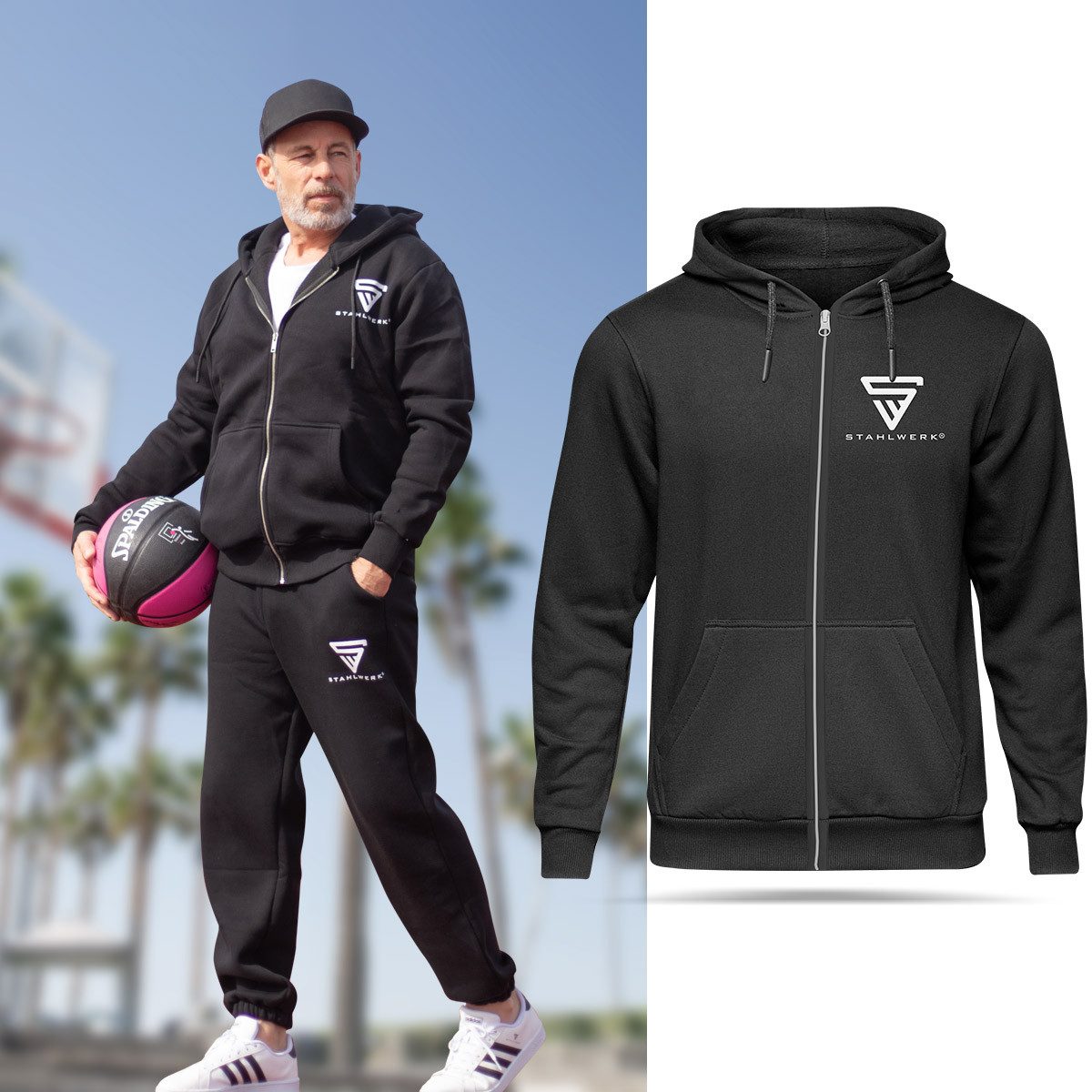 STAHLWERK Kapuzensweatjacke Hoodie / Kapuzenpullover / günstig online kaufen