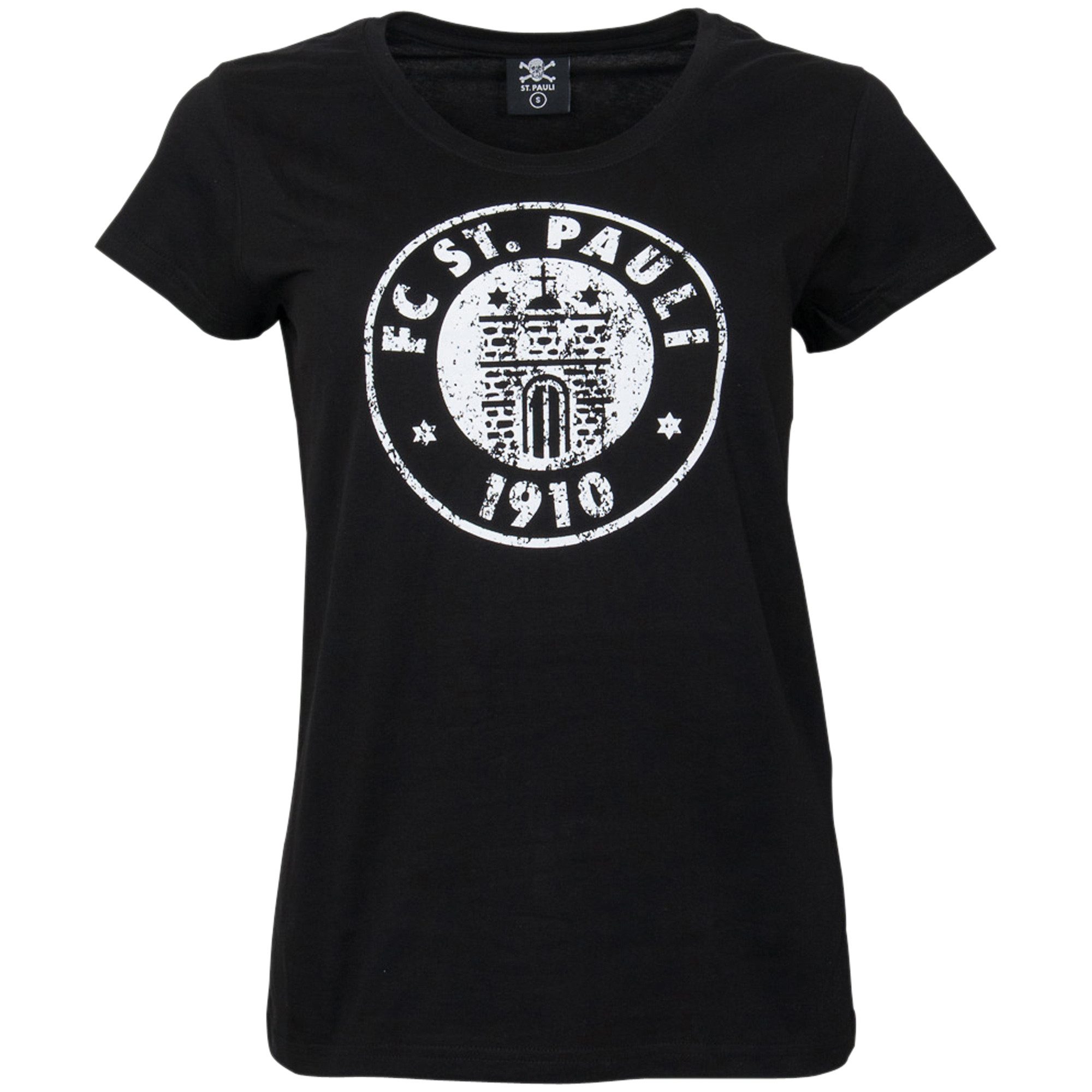 FC St. Pauli T-Shirt FC St. Pauli - Frauen T-Shirt Logo Schwarz-Weiß