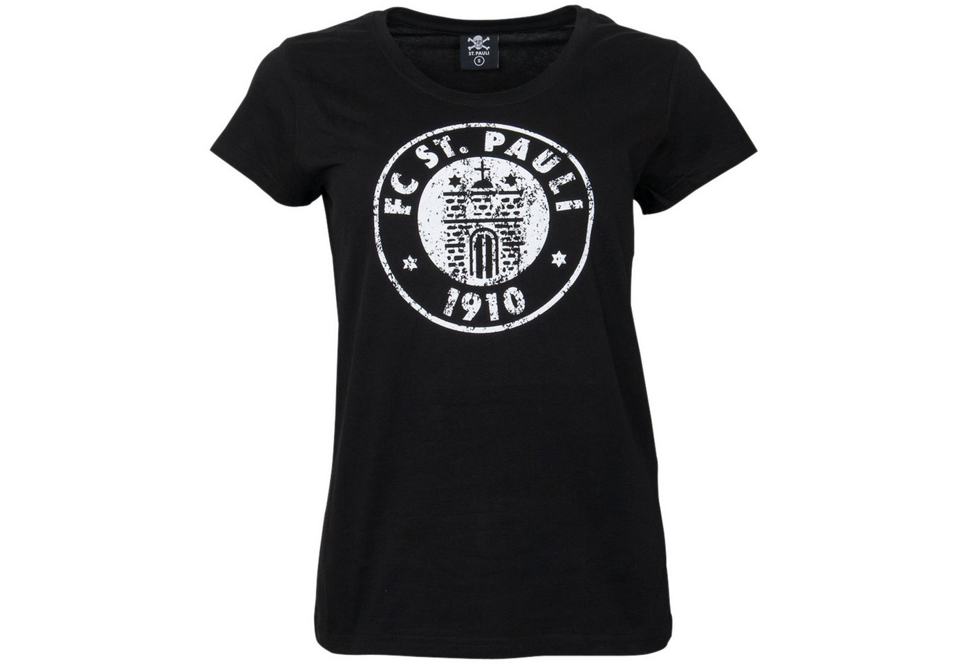 FC St. Pauli T-Shirt FC St. Pauli - Frauen T-Shirt Logo Schwarz-Weiß