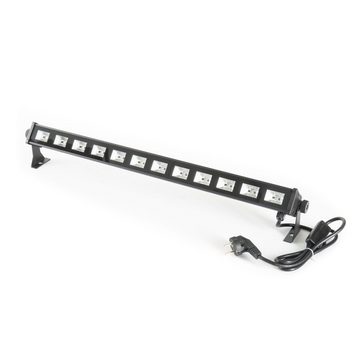 lightmaXX LED Scheinwerfer, Nano UV BAR LED, Schwarzlicht, 12x 3 Watt UV LEDs