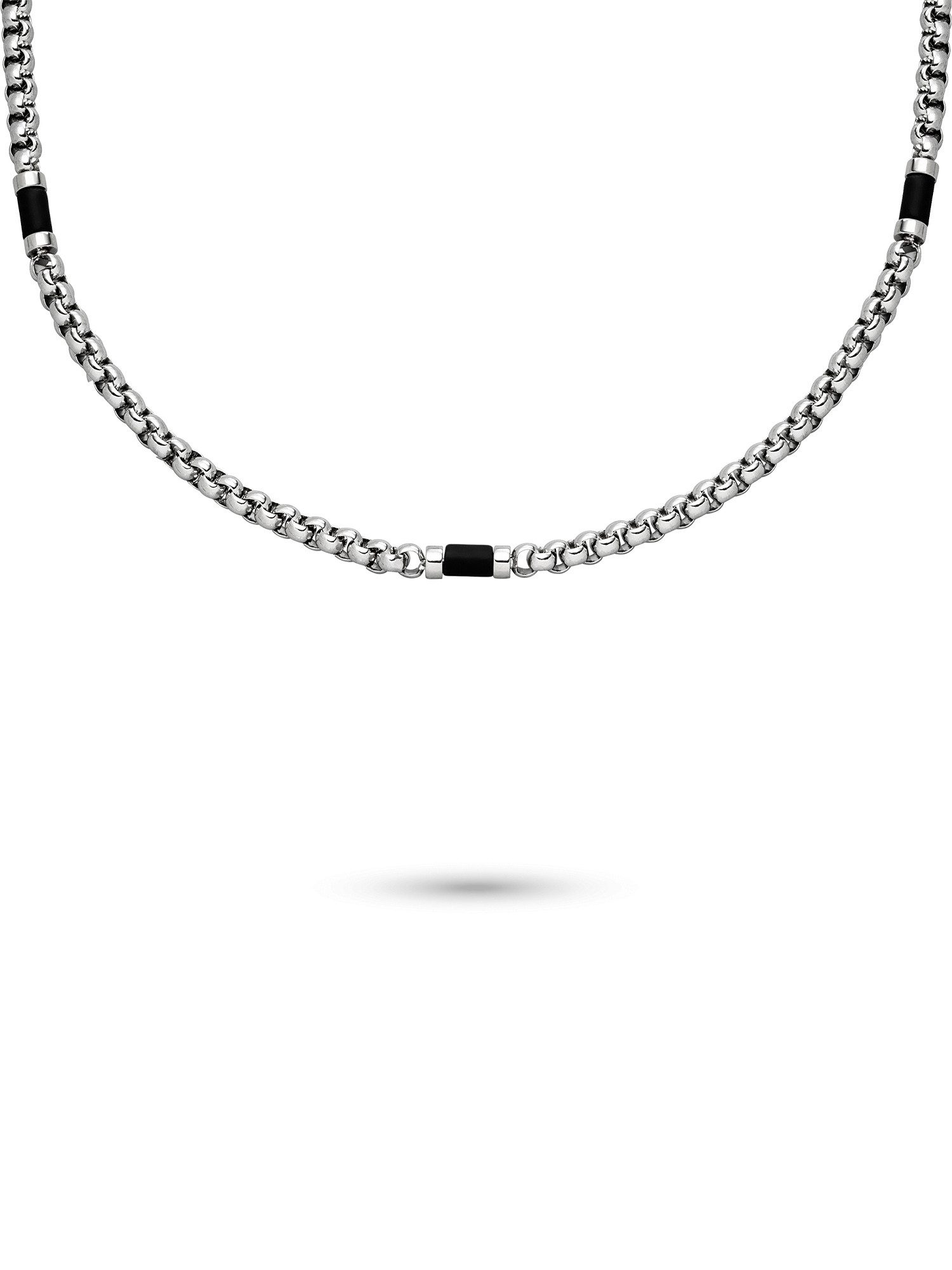 s.Oliver Edelstahlkette Schmuck Geschenk Edelstahl Halskette Basic Stones, mit Tigerauge