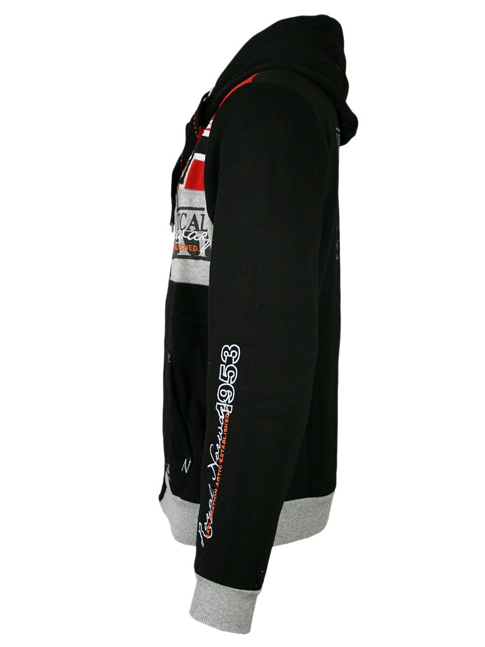 Geographical Norway Hoodie Jacke Kapuzenpullover Sweater Damen Herren Pullover -PREMIUM EDITION- CASUAL & MODERN - PREMIUM KOMFORT - NACHHALTIG - UNISEX – Bild 3 von 5