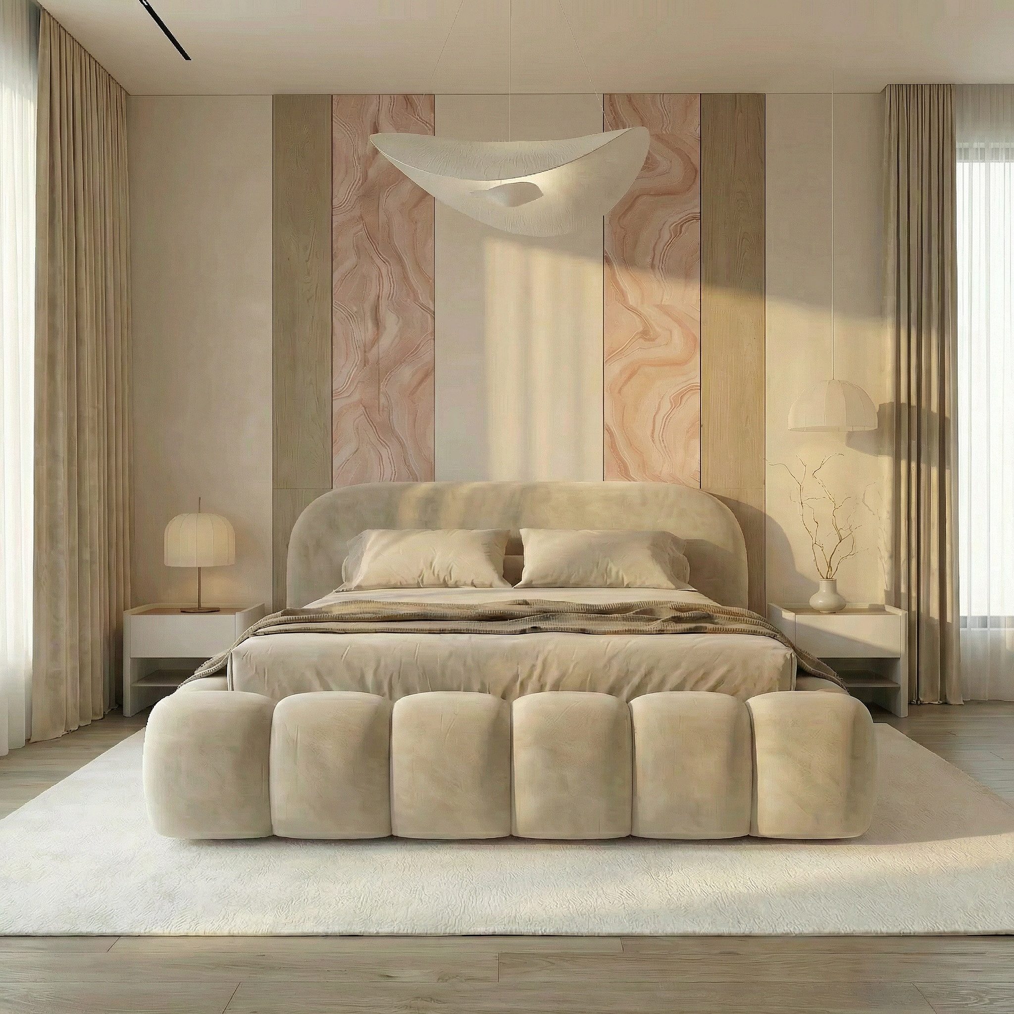 thematys Polsterbett mit Bettkasten, CLOUD 140x200 160x200 180x200 200x200cm (Kopfteil im Oversize-Look und Stauraum – weich, modern und pflegeleicht), Inklusive Lattenrost)