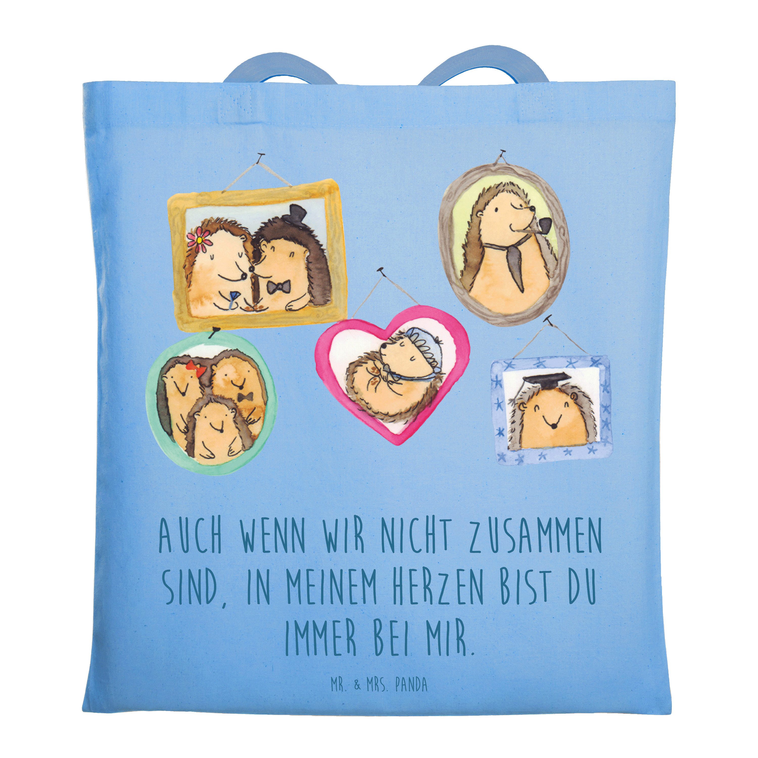Mr. & Mrs. Panda Tragetasche Trennung von den Eltern - Sky Blue - Geschenk, immer bei mir, Trostsp (1-tlg), Design-Highlight