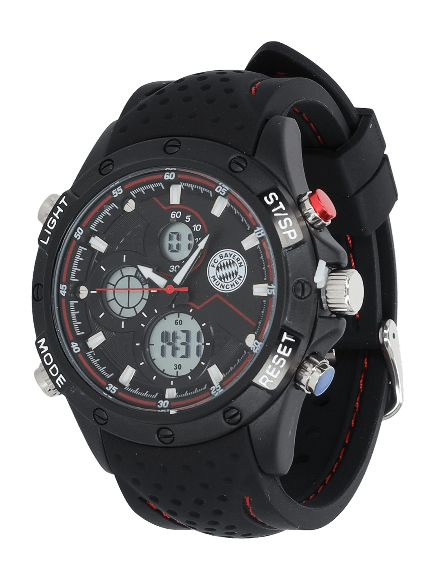 FC Bayern München Wecker FC Bayern München Digitaluhr I Armbanduhr I Erwachsene I schwarz