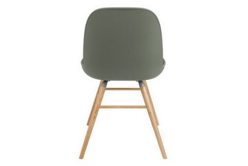 Zuiver Stuhl Esszimmerstuhl Albert Kunststoff grün