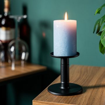 bremermann Kerzenhalter 3er-Set Kerzenhalter 2in1, Kerzenständer, Metall, schwarz matt