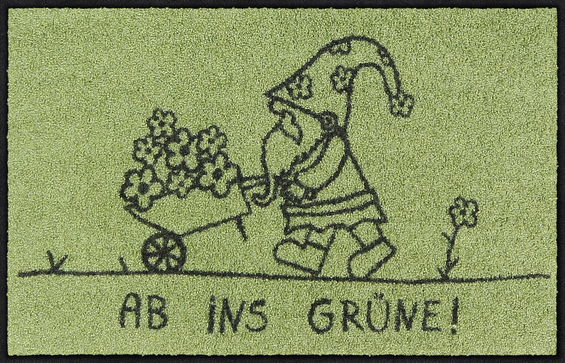 Salonloewe Fußmatte Fußmatte 45x70 Ab ins Grüne, Eingangsmatte normal, Höhe: 450 mm