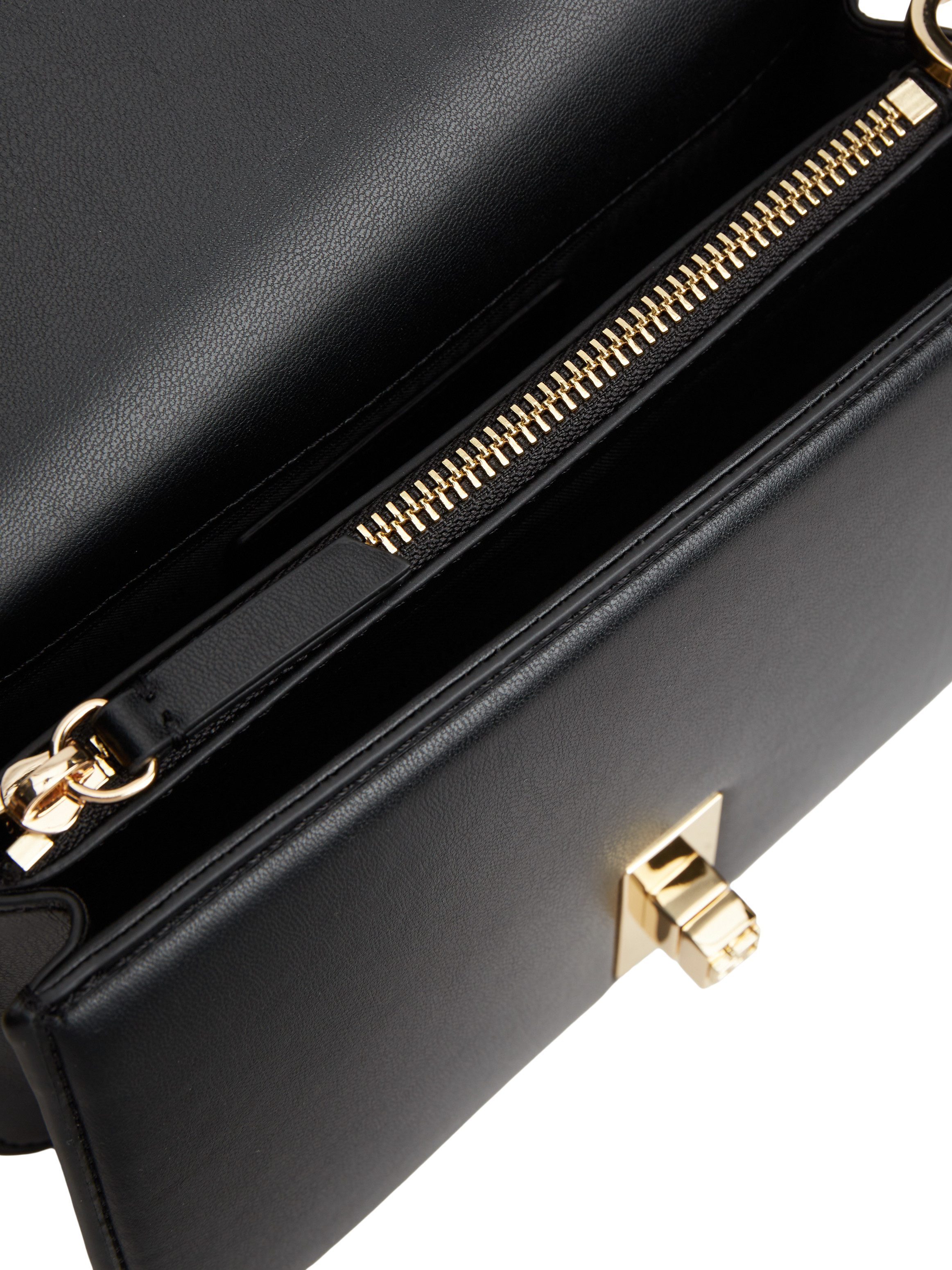 Tommy Hilfiger Umhängetasche TH HERITAGE CHAIN CROSSOVER, Damen Abendtasche, Schultertasche Handtasche mit Steckverschluss – Bild 4 von 4