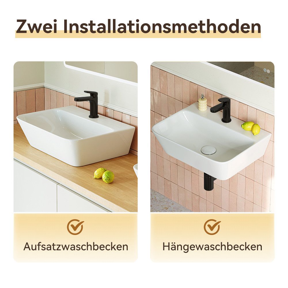 HOROW Waschbecken Waschtisch Handwaschbecken Klein Keramik günstig online kaufen