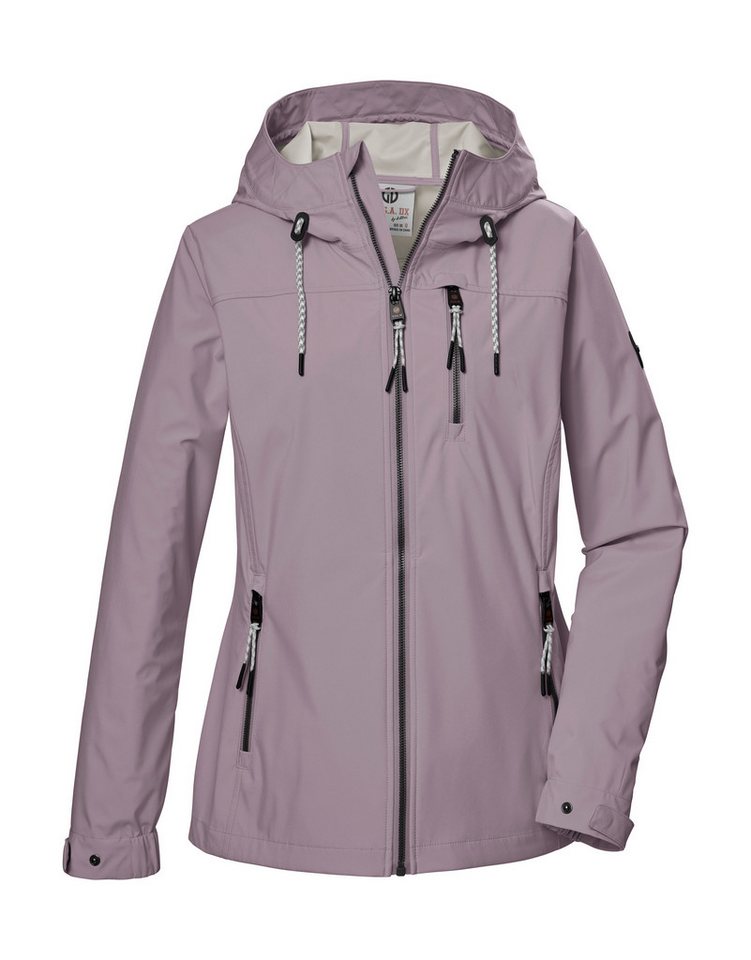 G.I.G.A. DX by killtec Softshelljacke GS 74 WMN SFTSHLL JCKT Damen Softshelljacke, wasserabweisend, winddicht, pflanzenbasiert