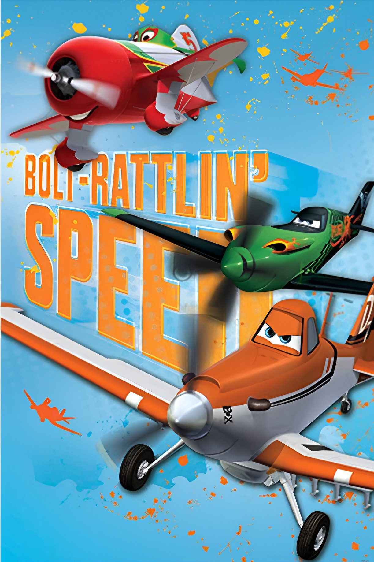 Wallarena Leinwandbild Kinderzimmer Jungen Planes Wandbild XXL Leinwandbilder Modern 60x40, Flugzeuge (Einteilig, 1 St), Leinwand Изображения Kinderzimmer Kinder Leinwandbild Wandbild Wand Deko