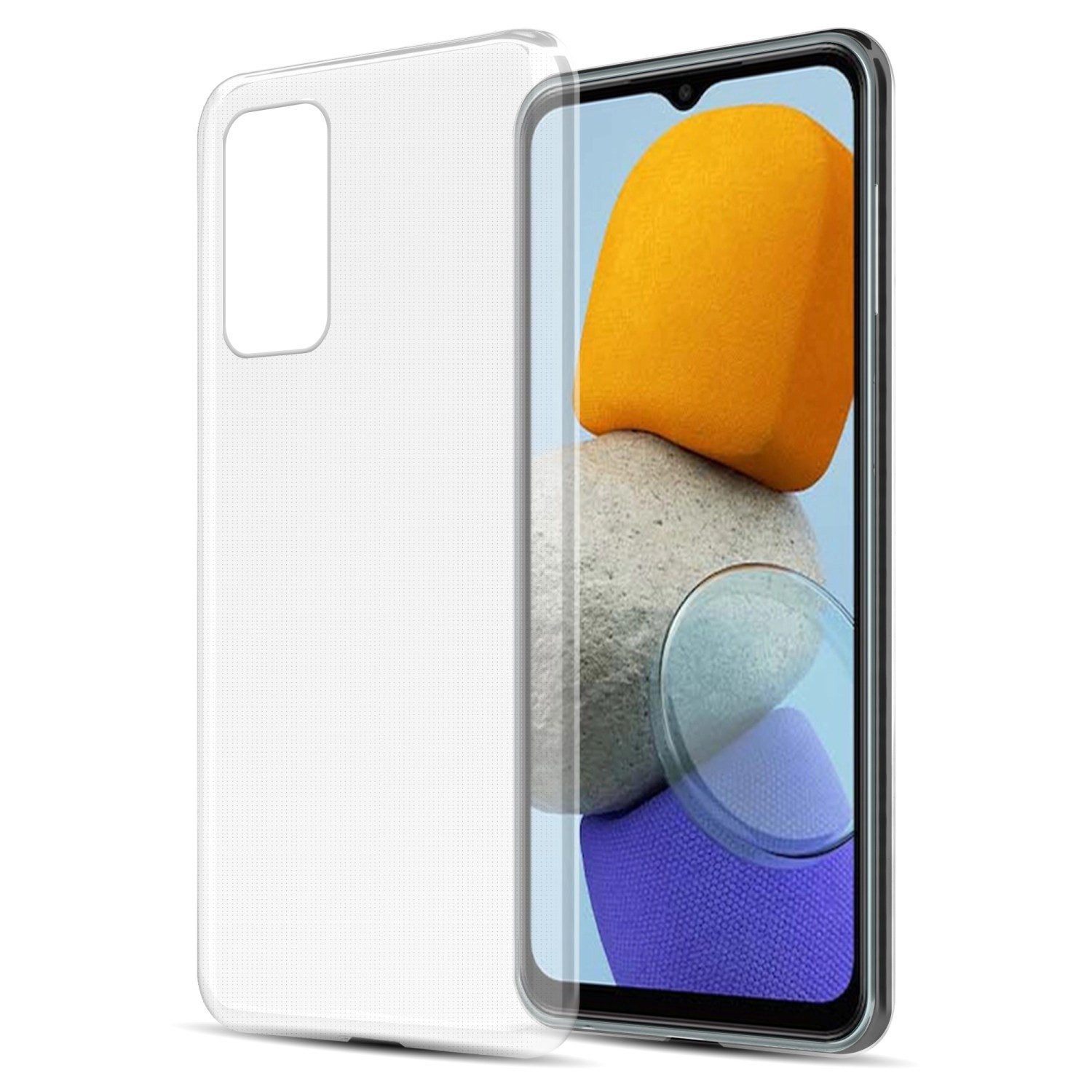 Cadorabo Handyhülle für Samsung Galaxy M23 5G Hülle Samsung Galaxy M23 5G, Hülle TPU Silikon Handy Schutzhülle Slim Transparent Case Cover