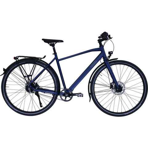 HAWK Bikes Trekkingrad HAWK Trekking Gent Super Deluxe Ocean Blue, 8 Gang Shimano Nexus Schaltwerk, für Herren