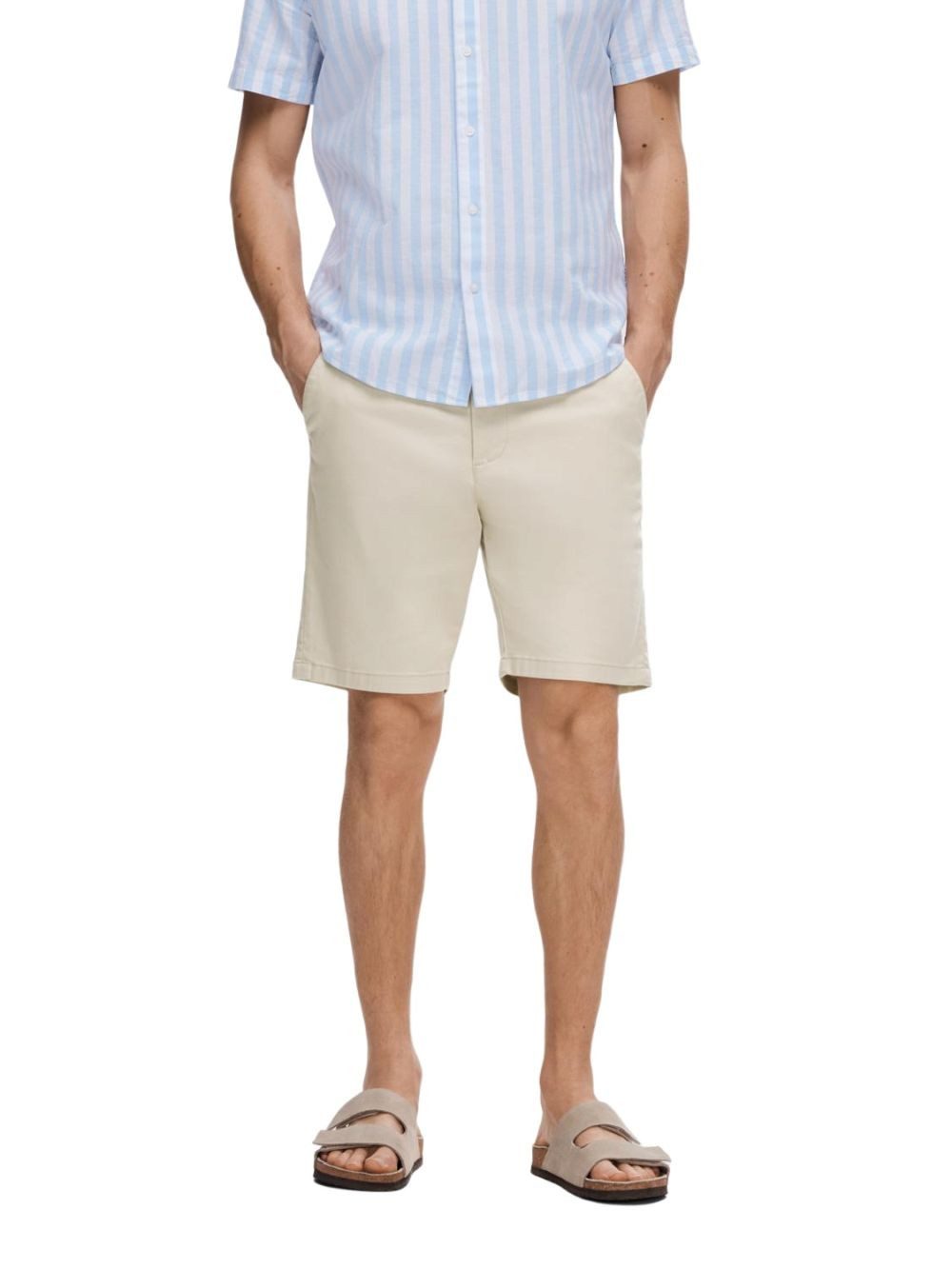 Selected Herren Chino Shorts SLHSLIM-MILES FLEX Mid Waist - Slim Fit günstig online kaufen