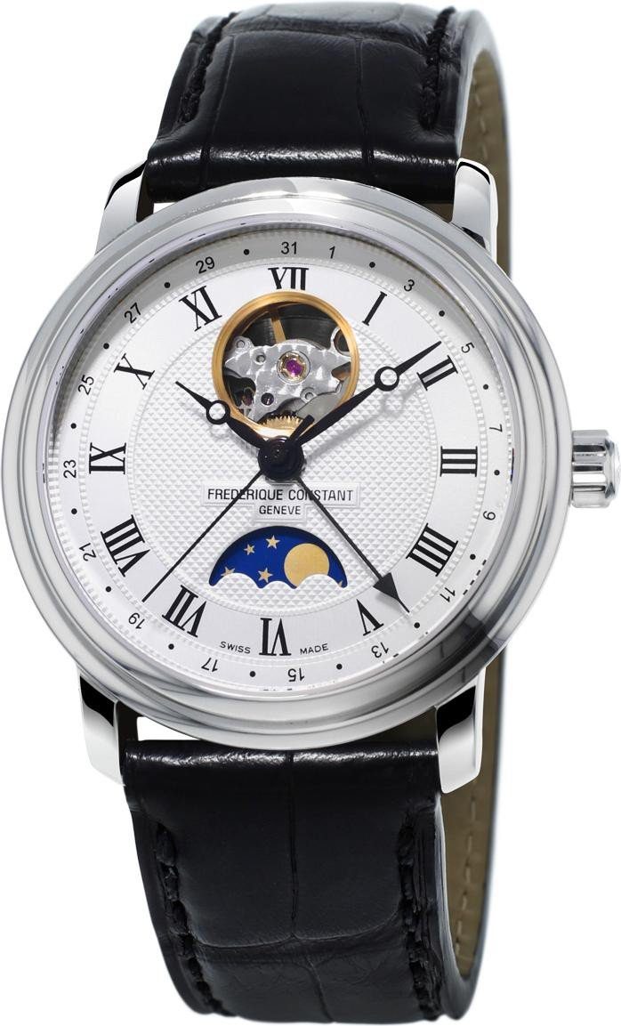 Frederique Constant Automatikuhr Classics Moonphase Herren Automatikuhr, Offene Unruhe