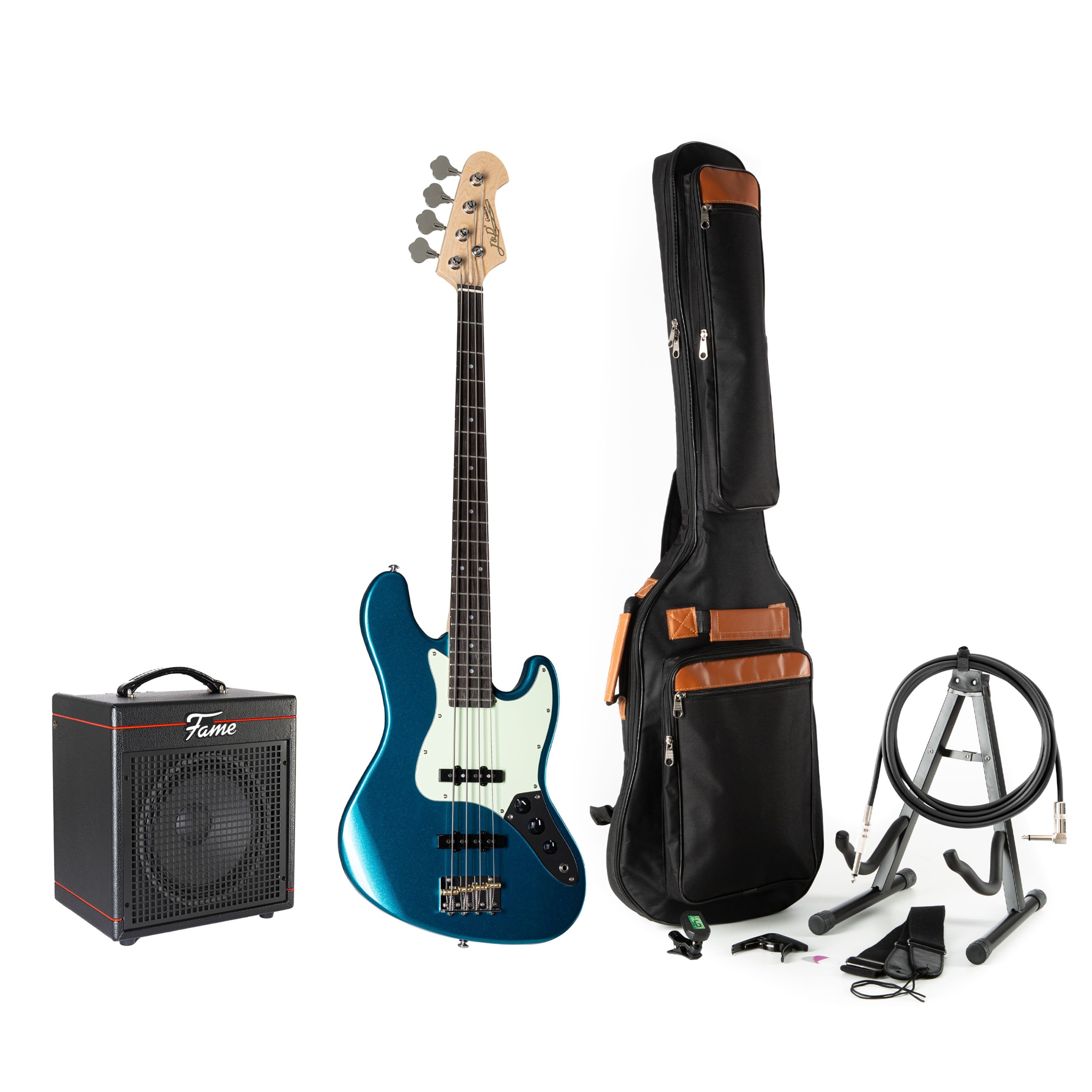 J & D E-Bass, E-Bässe, Bass-Sets, JB-DLX LPB + Gaia - Pack basse électrique-Set