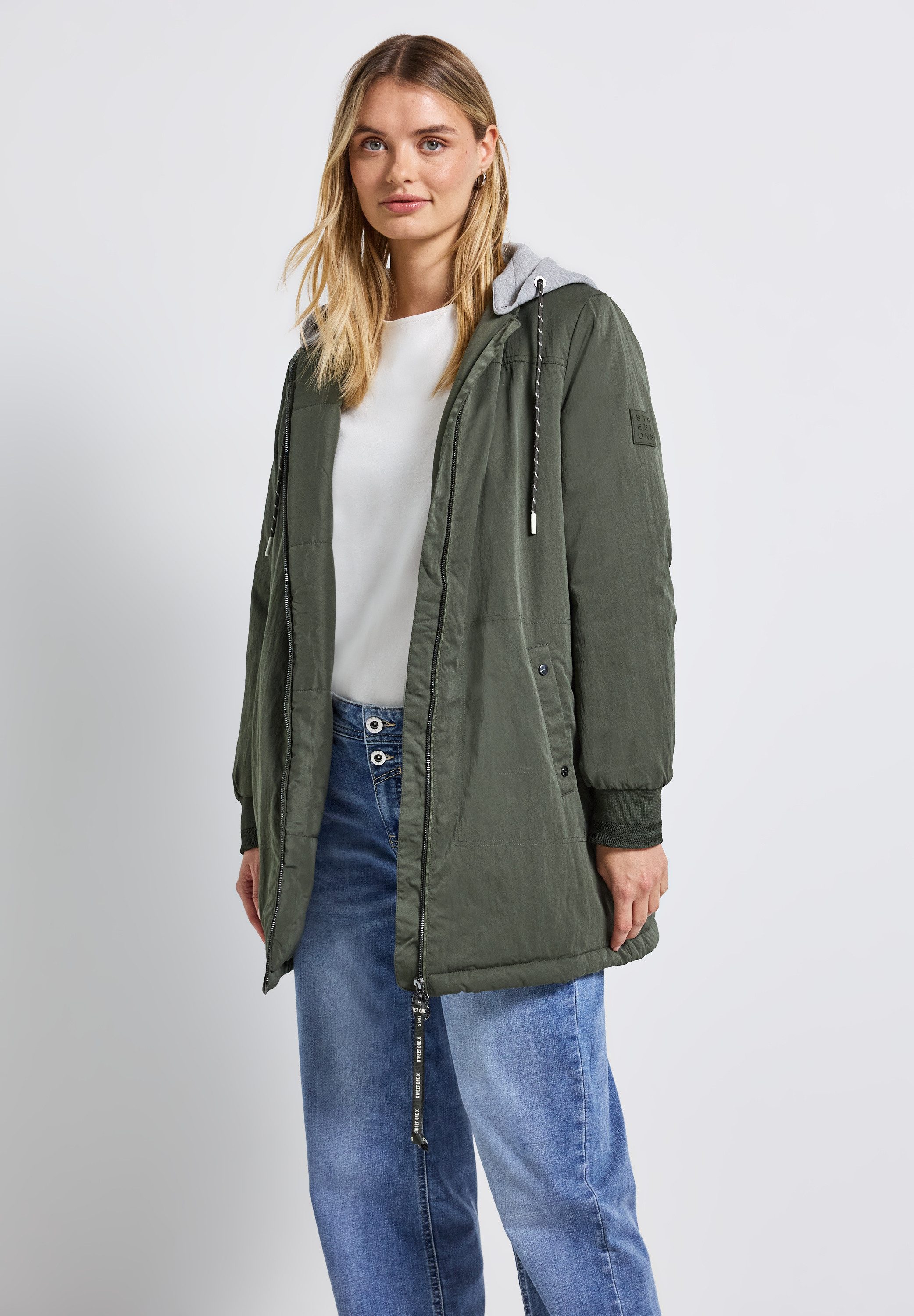 STREET ONE Blouson mit Kapuze mit Tunnelzugband günstig online kaufen