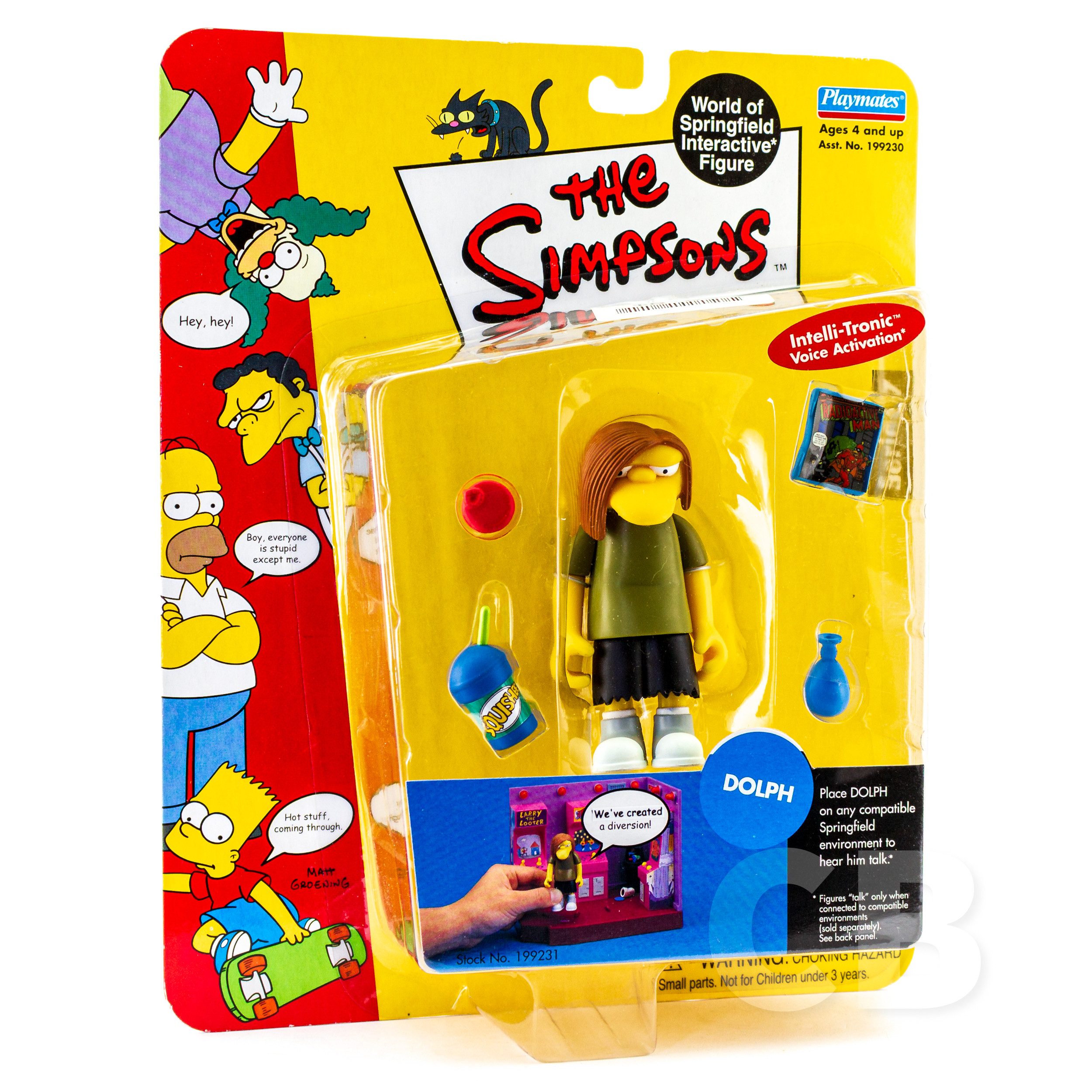 Playmates Toys Actionfigur World of Springfiel The Simpsons, Größe ca. 12 cm