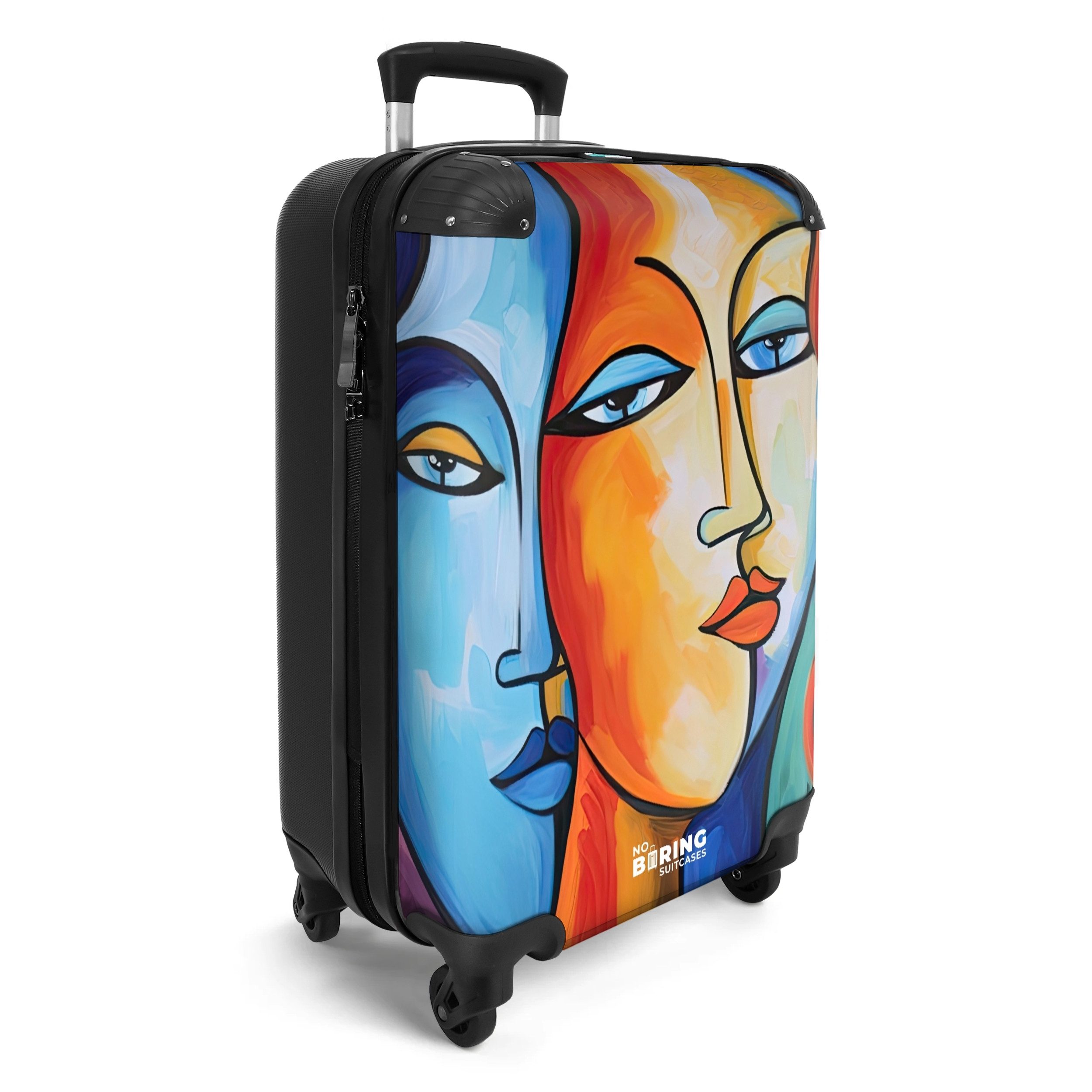 NoBoringSuitcases.com© Hartschalen-Trolley Kopf - Ölgemälde - günstig online kaufen