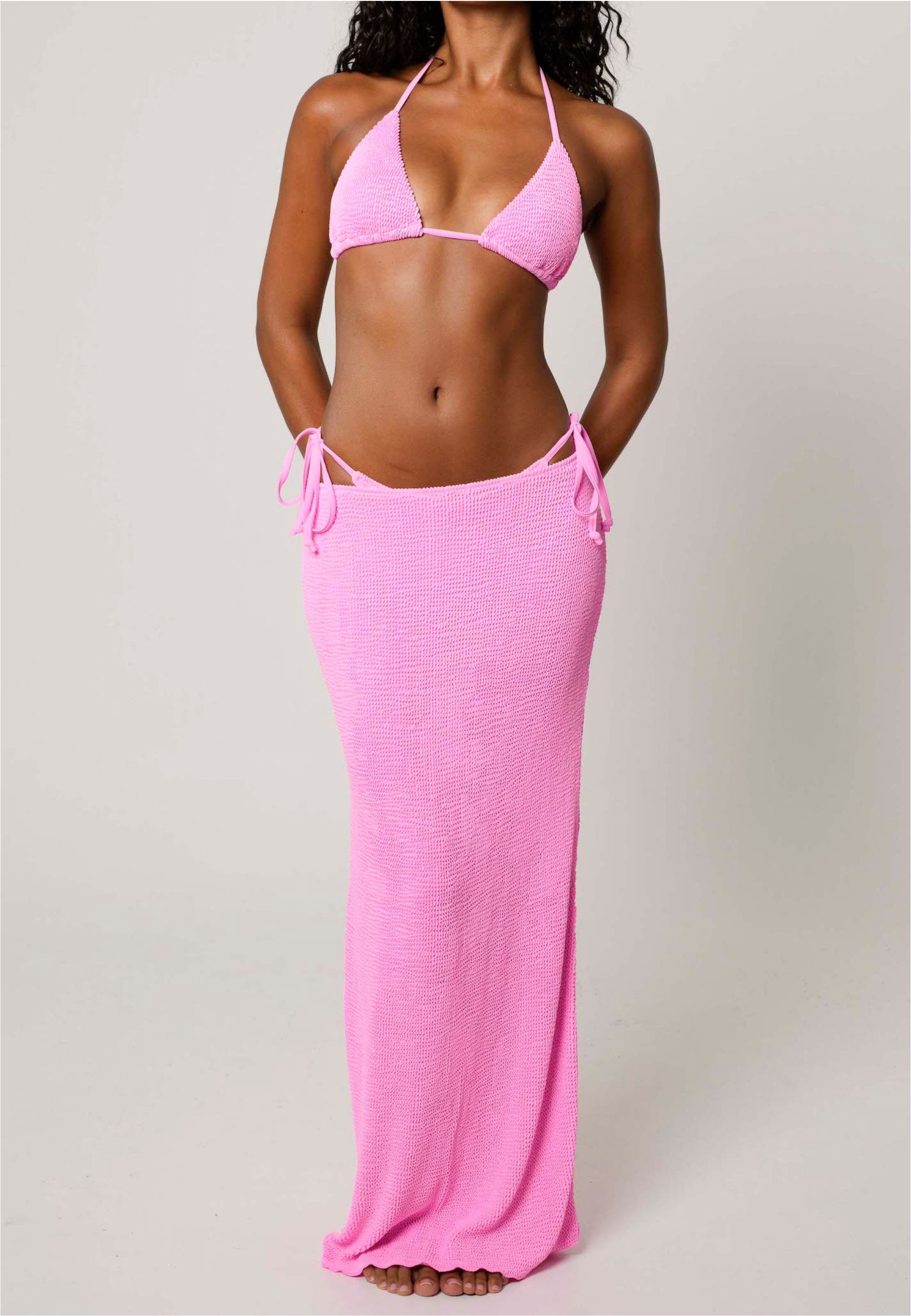Moda Minx Sommerrock Scrunch Long Maxi Skirt (1-tlg) mit strukturiertem Scrunch-Material