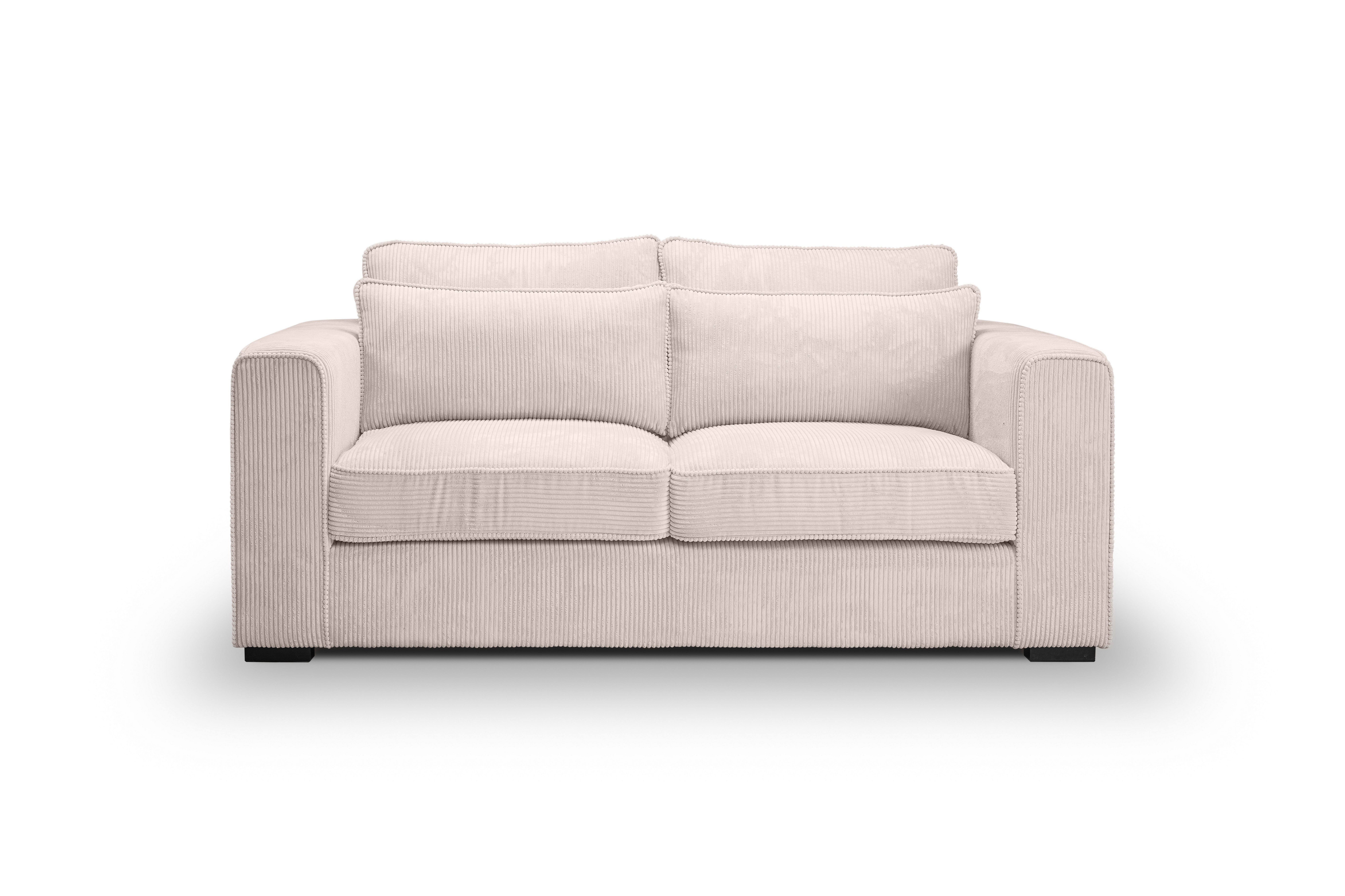 furnling 2,5-Sitzer Almira, inkl. 4 Rückenkissen, robustes Sofa aus pflegeleichtem Cordstoff für 2 Personen