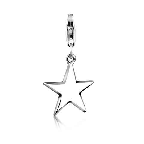 Nenalina Charm-Einhänger Anhänger Stern Astro Star Basic 925 Silber