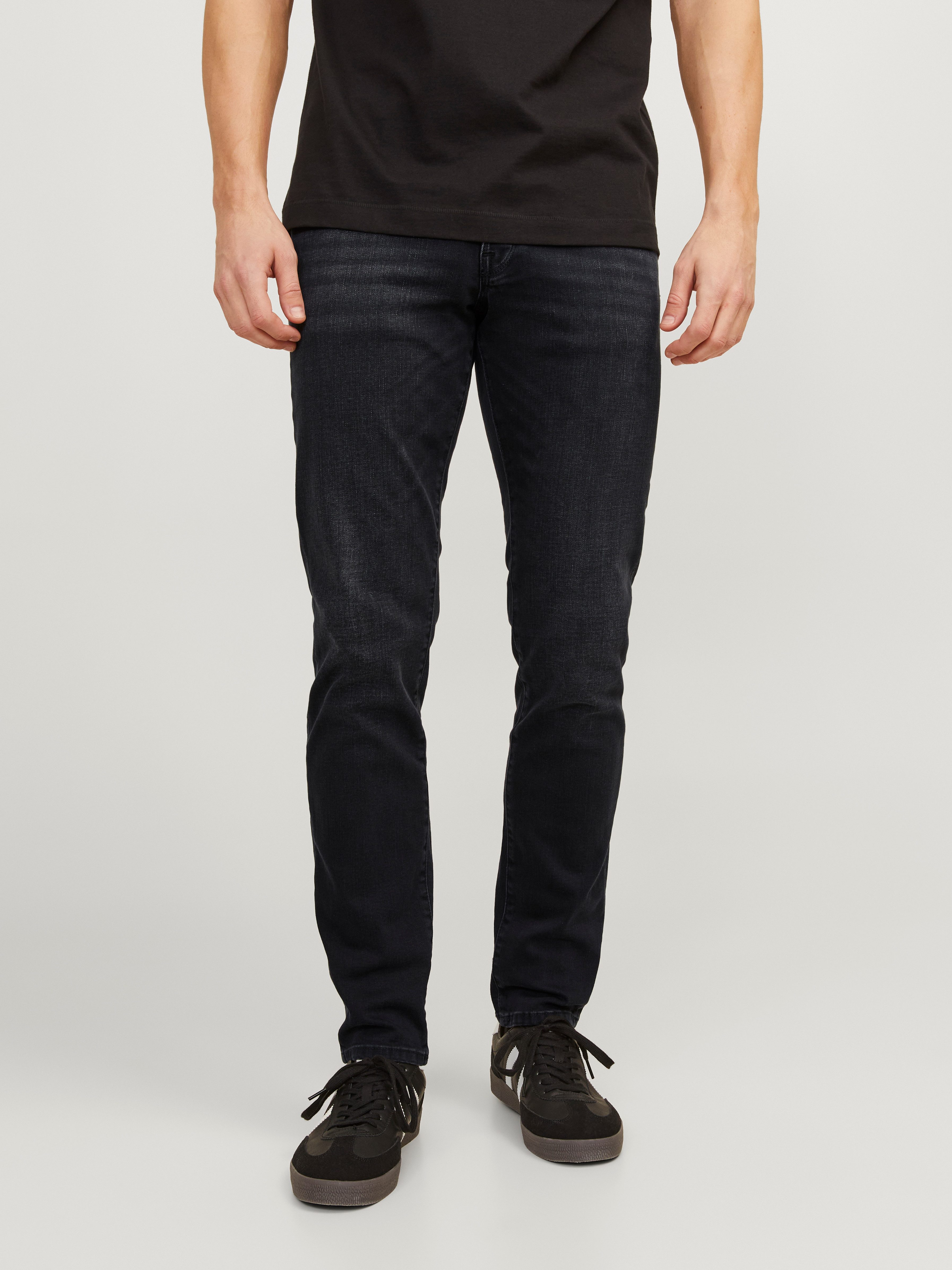 Jack & Jones Slim-fit-Jeans JJIGLENN – Jeans mit Gürtelschlaufen und Used-W günstig online kaufen