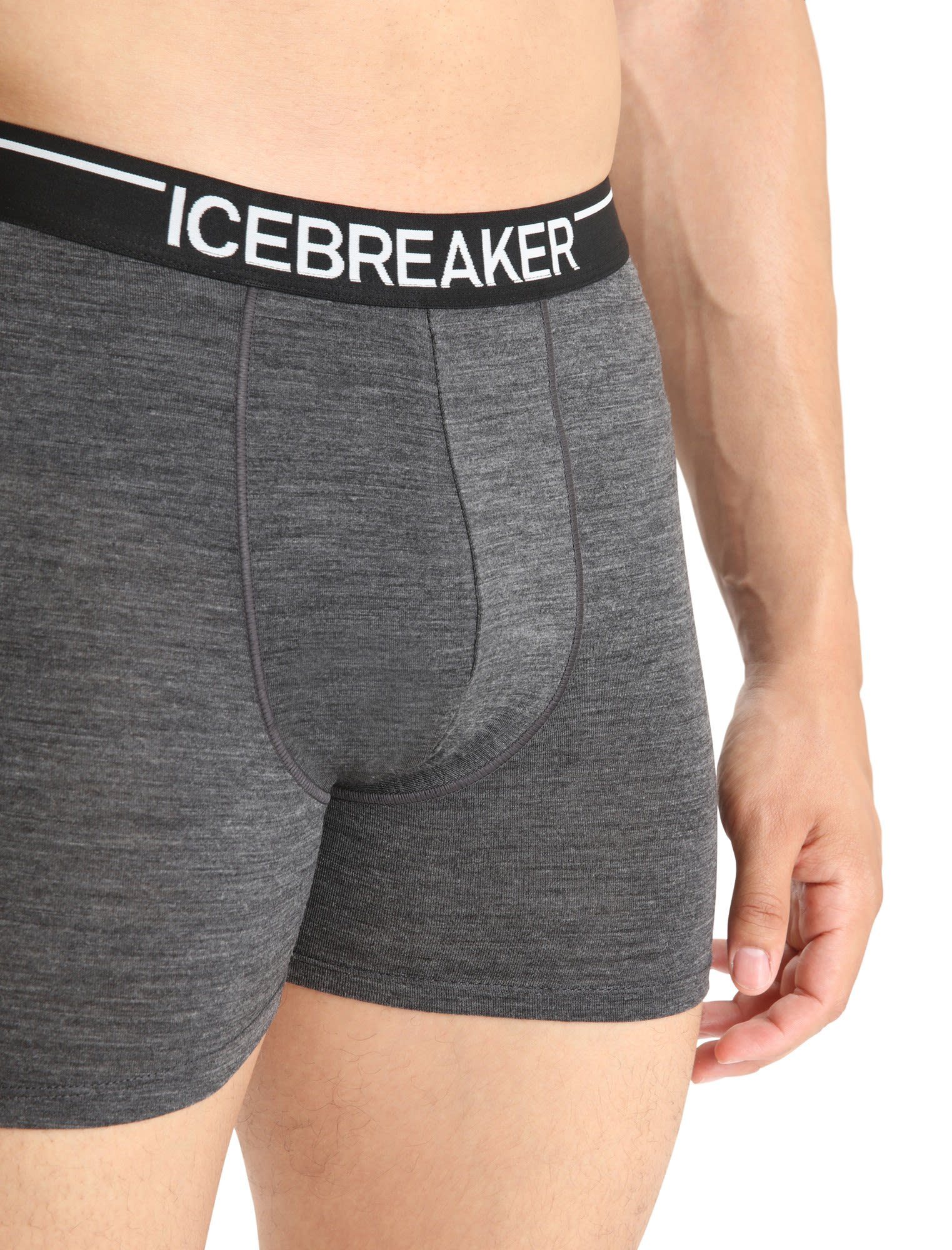 Icebreaker Lange Unterhose Icebreaker Herren Grey HTHR Anatomica M Kurze Boxers